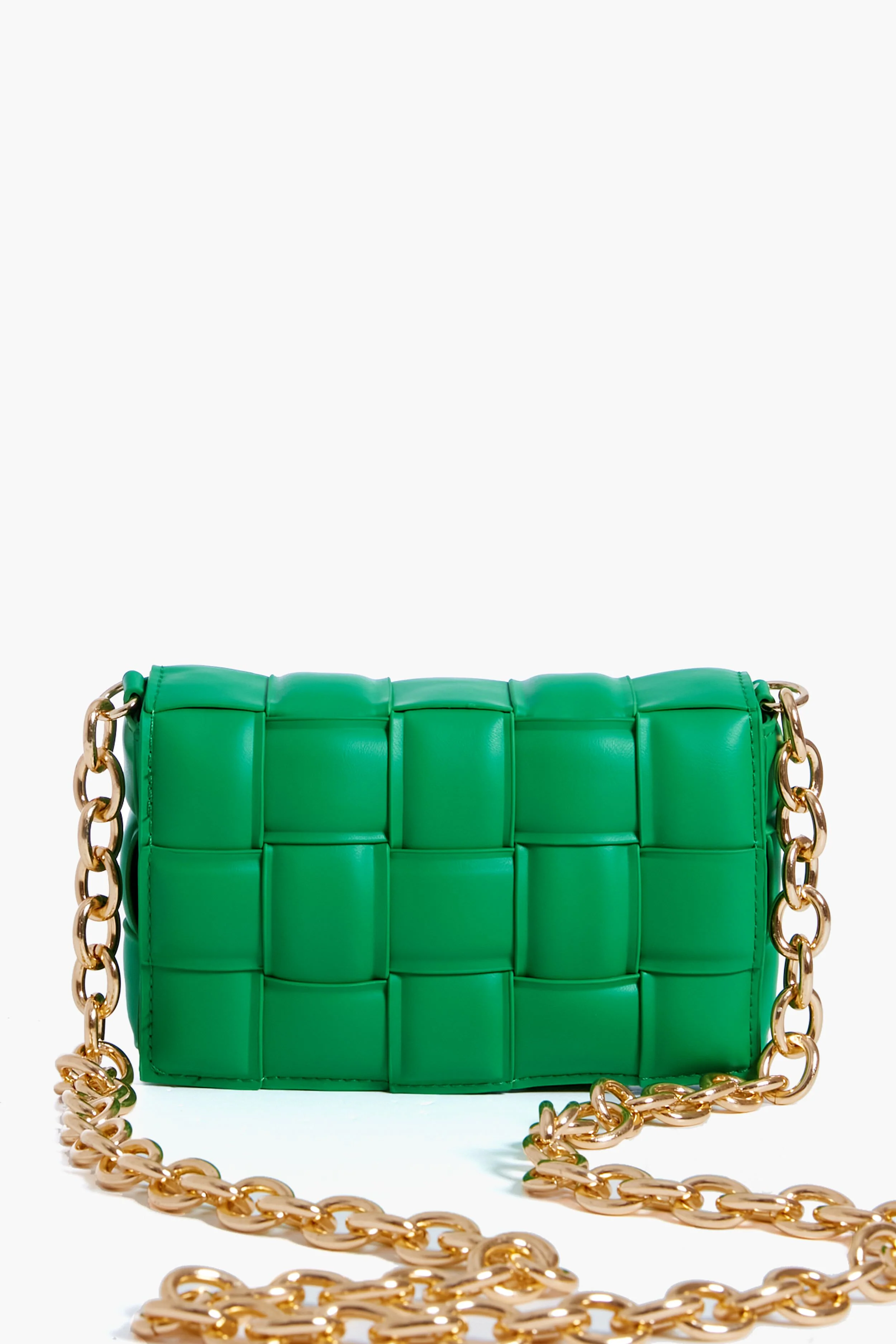 Kelly Green Holden Woven Bag - Image 3