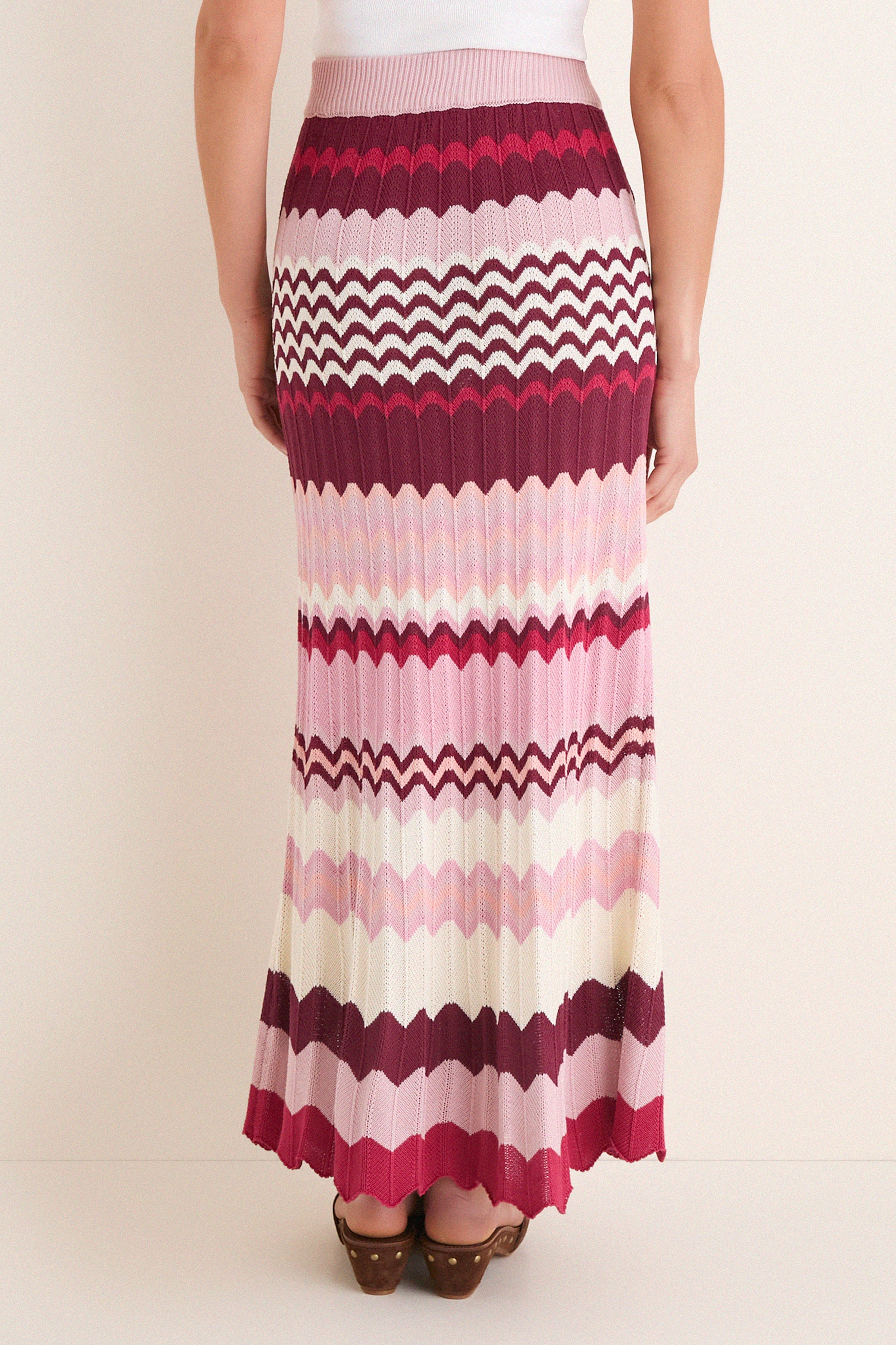 La Vie En Rose Stripe Sylvie Skirt - Image 4