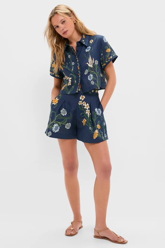 Hand Embroidered Laguna Virtuosa Linen Shirt - Image 6