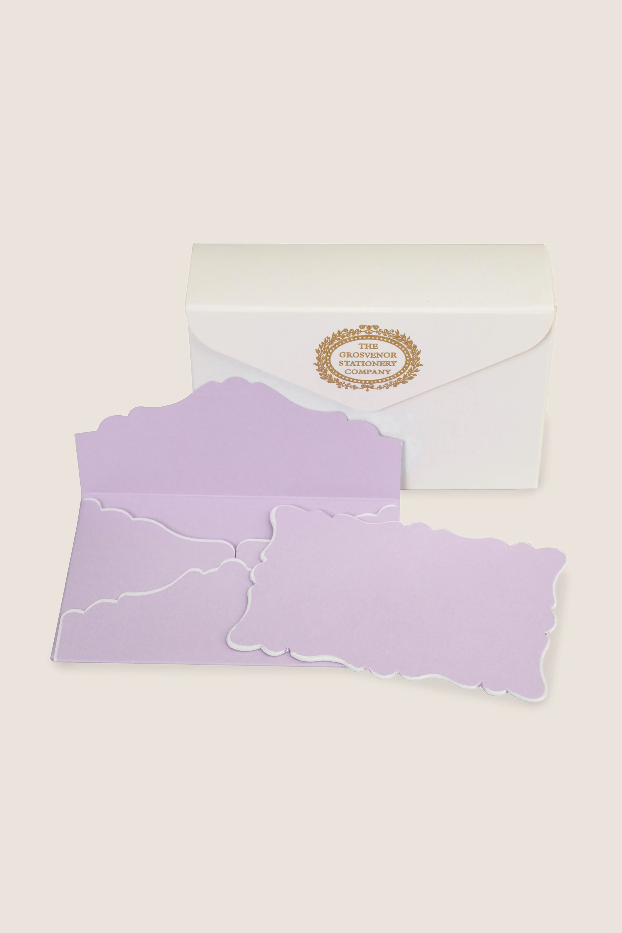 Lavender Scalloped Easton Cards and Envelopes - Image 2