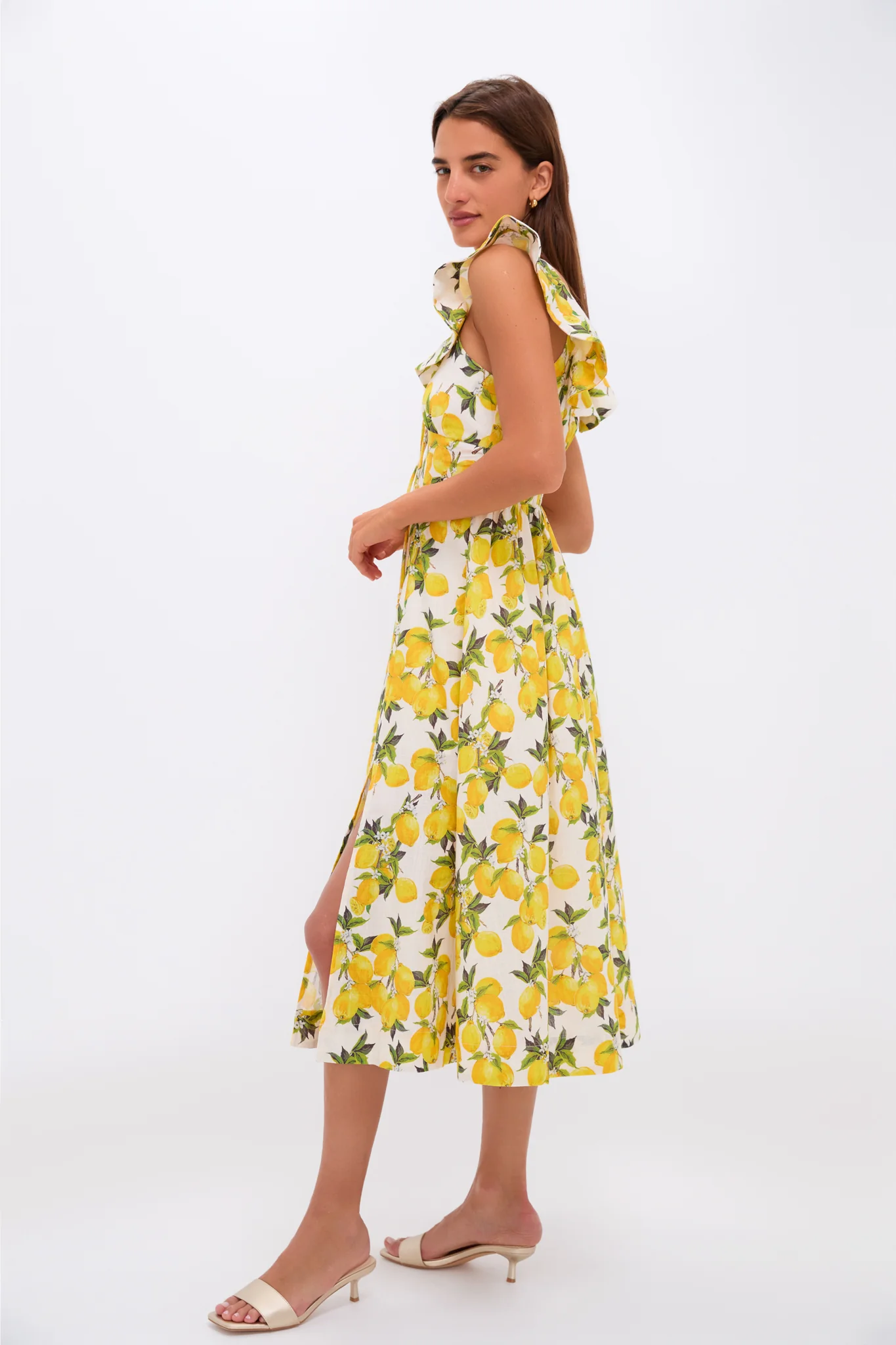 Lemon Blanca Midi Dress - Image 3