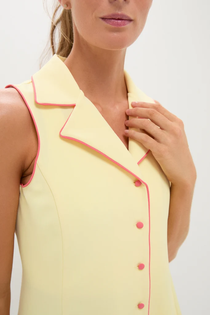 Lemon Yellow Georgia Golf Dress - Image 5