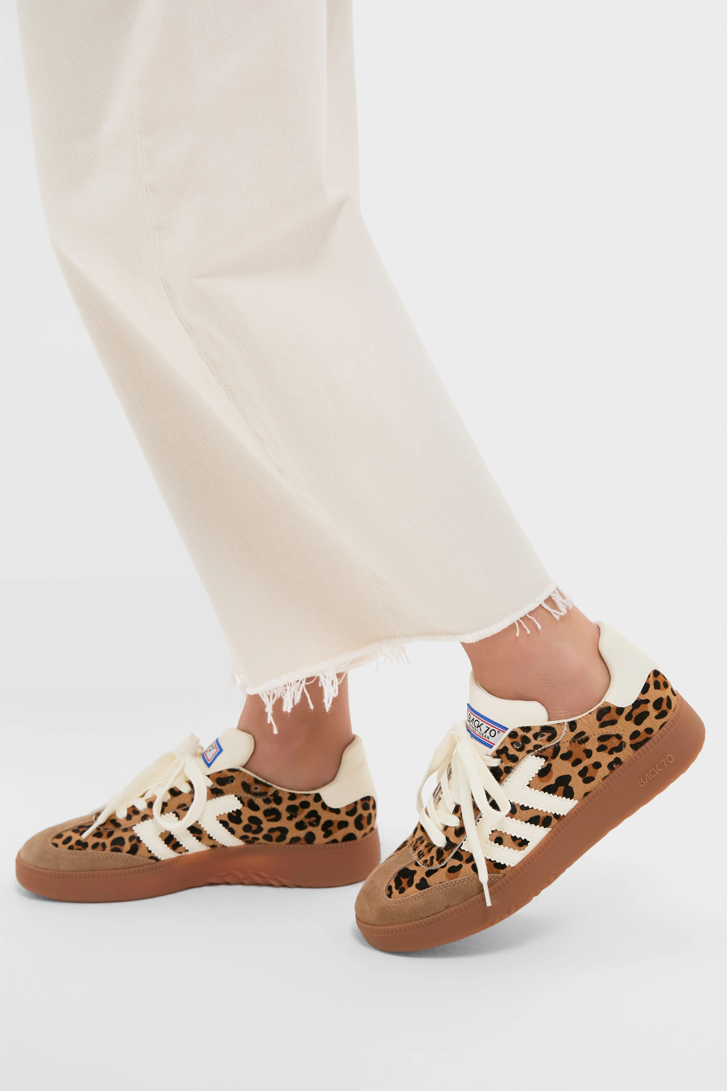 Leopard Cuoio Milk Boston Sneakers - Image 2