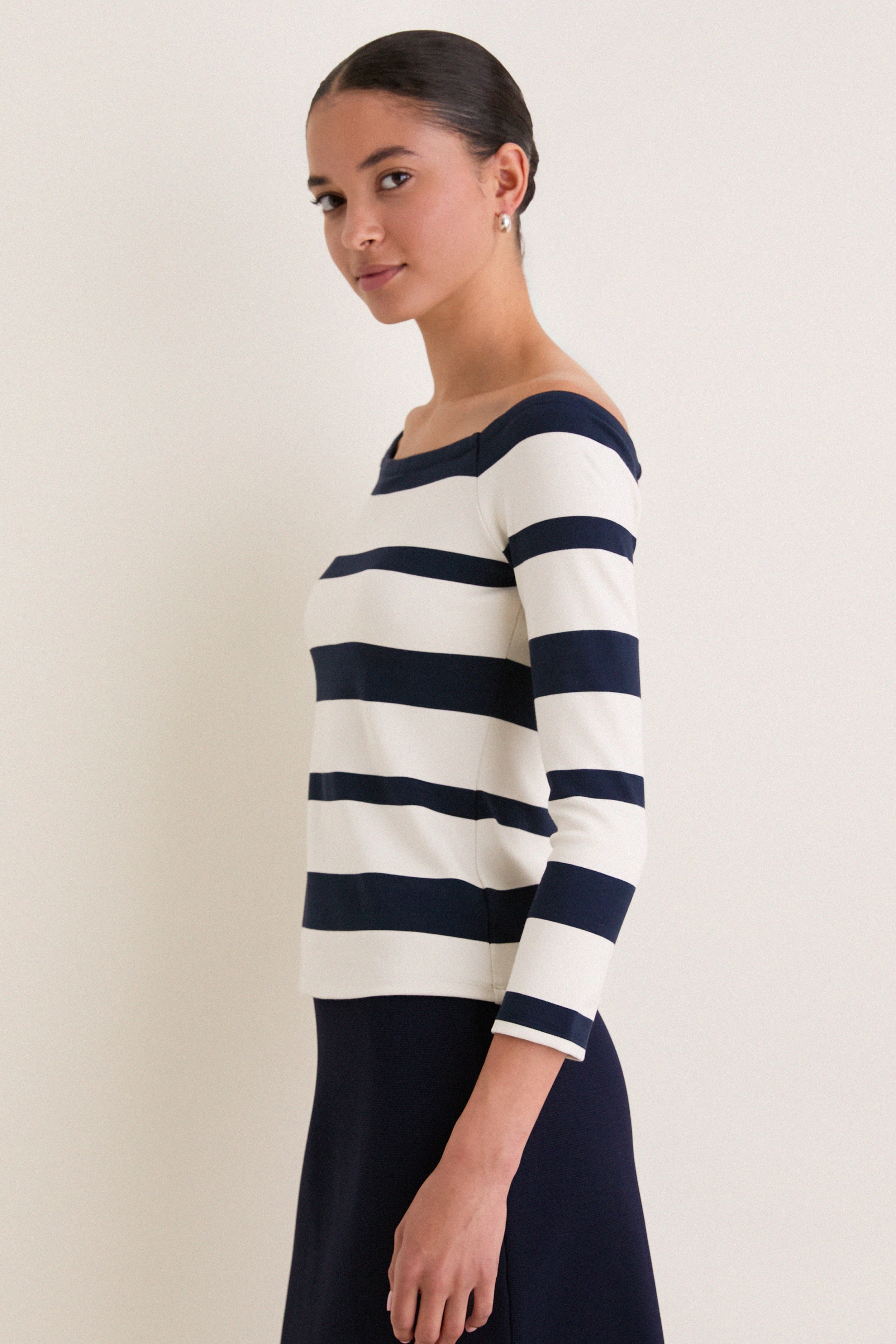 Liberty Stripe Knit Boyers Top - Image 4