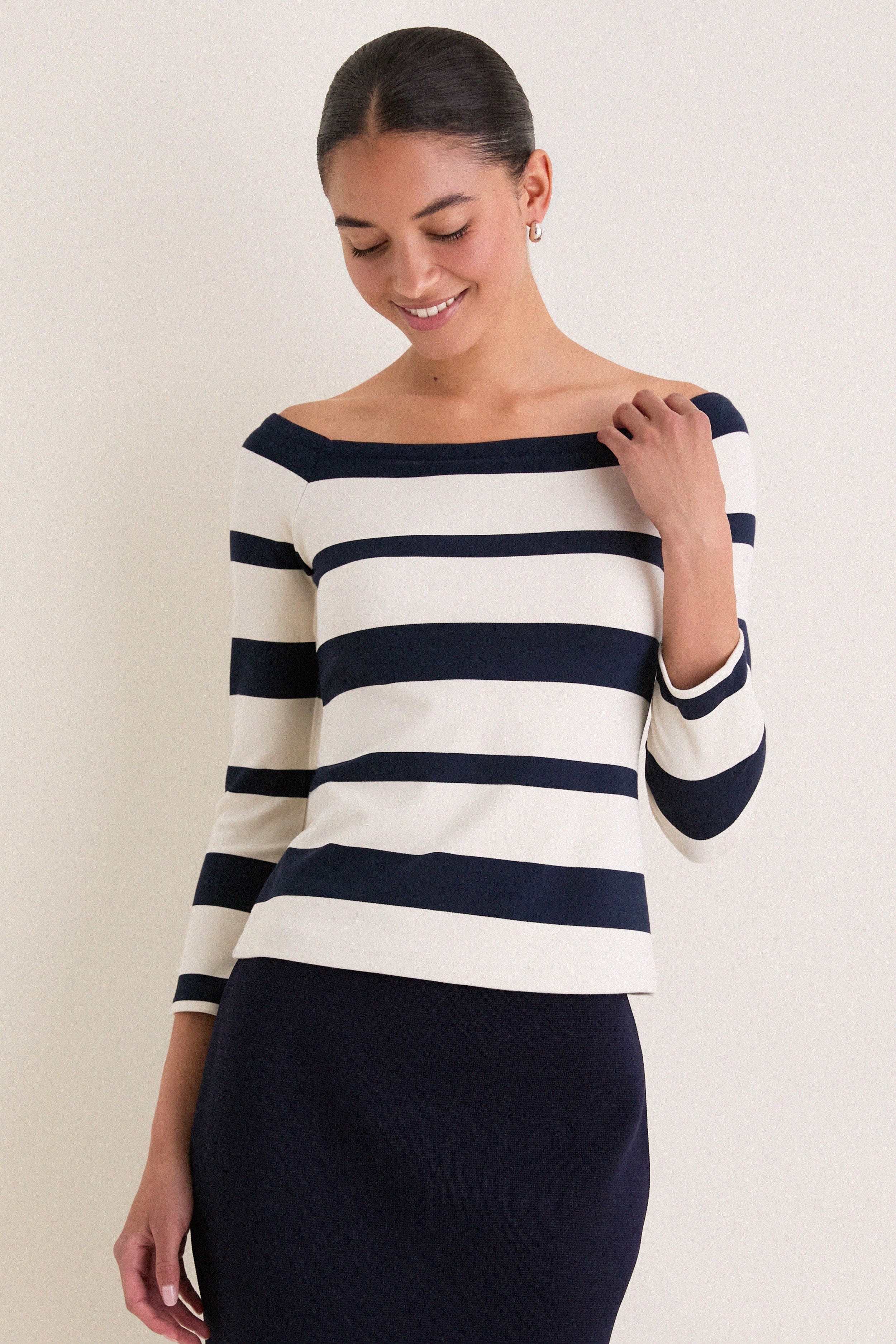 Liberty Stripe Knit Boyers Top - Image 7