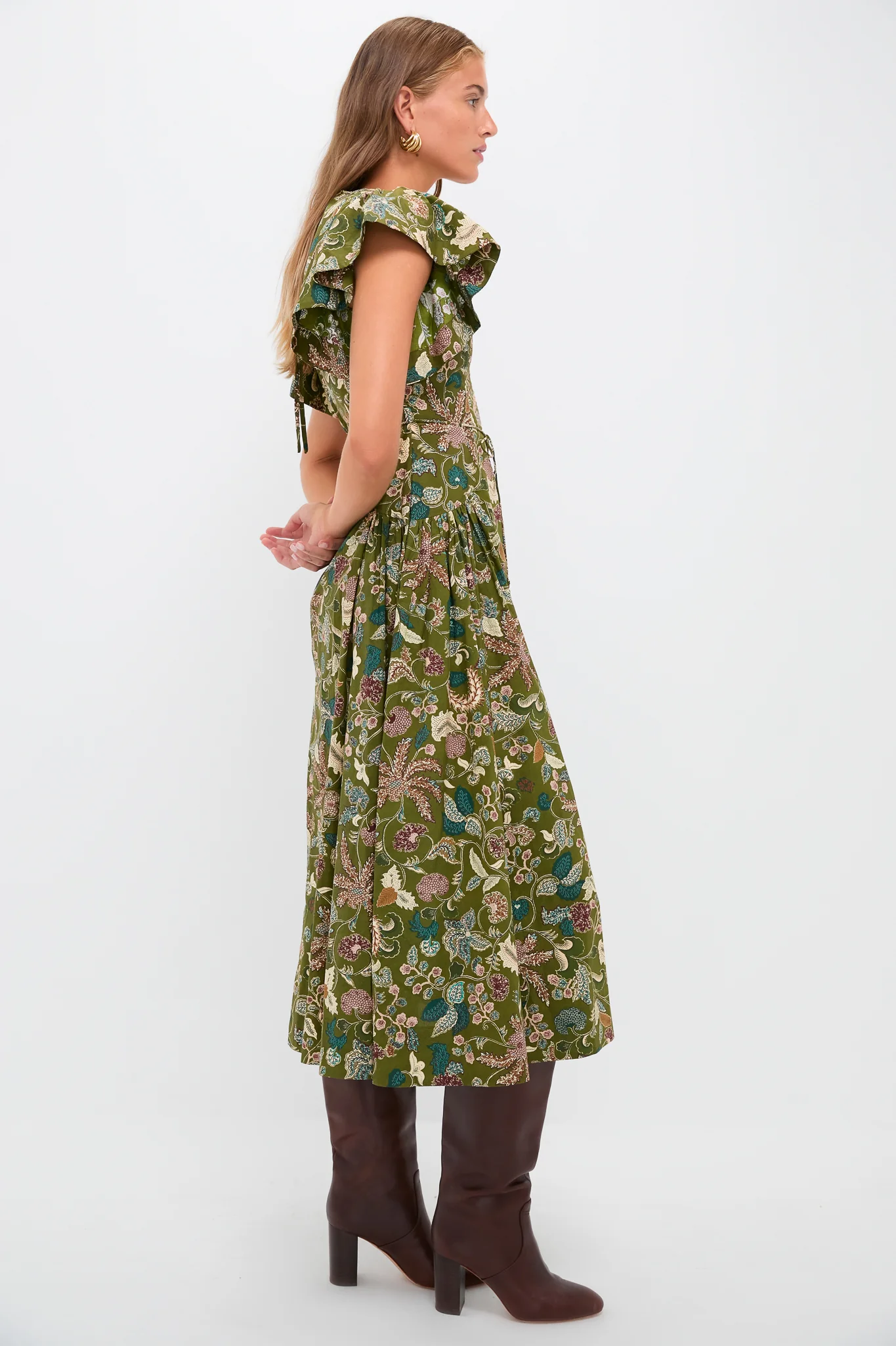 Lichen Darya Drop Waist Midi Dress - Image 3