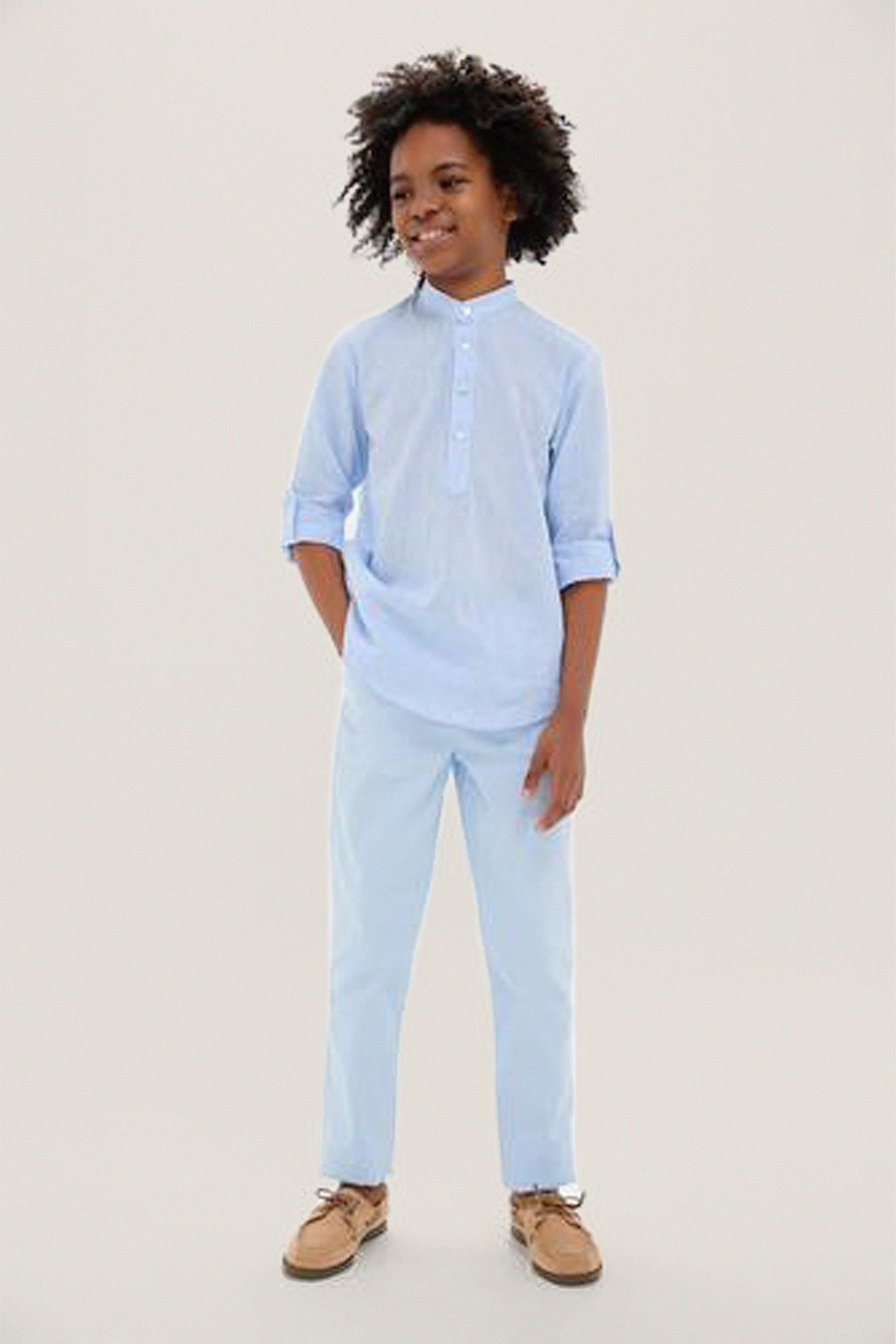 Light Blue Elio Chinos - Image 4