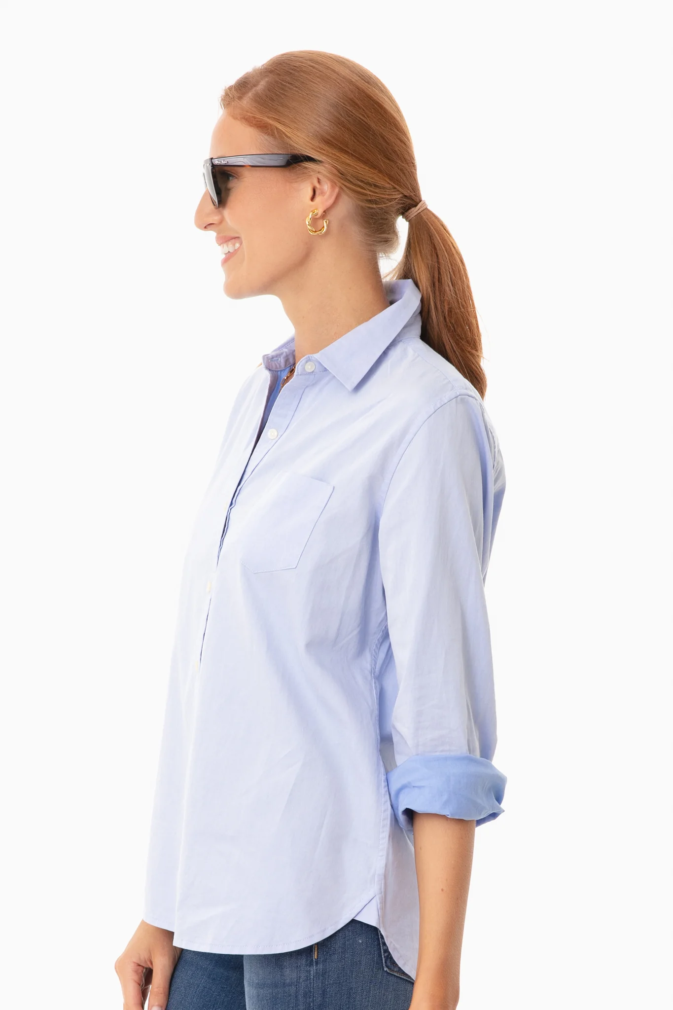 Light Blue Grace Classic Shirt - Image 3