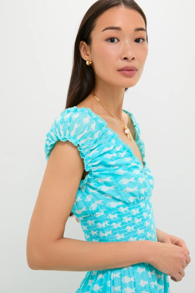 Light Blue Sardina Hilda Maxi Dress - Image 6