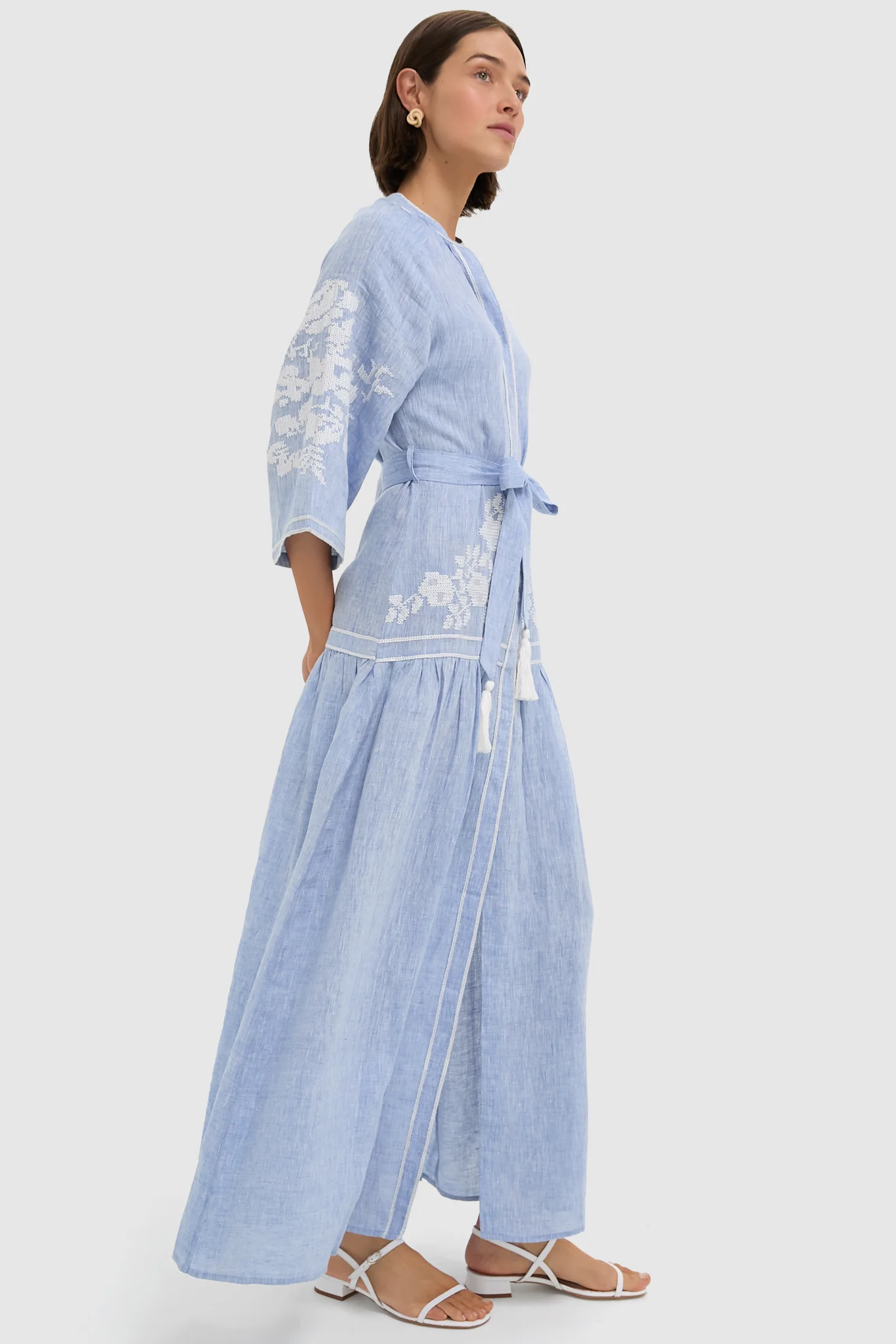 Light Denim Swan Dress - Image 3