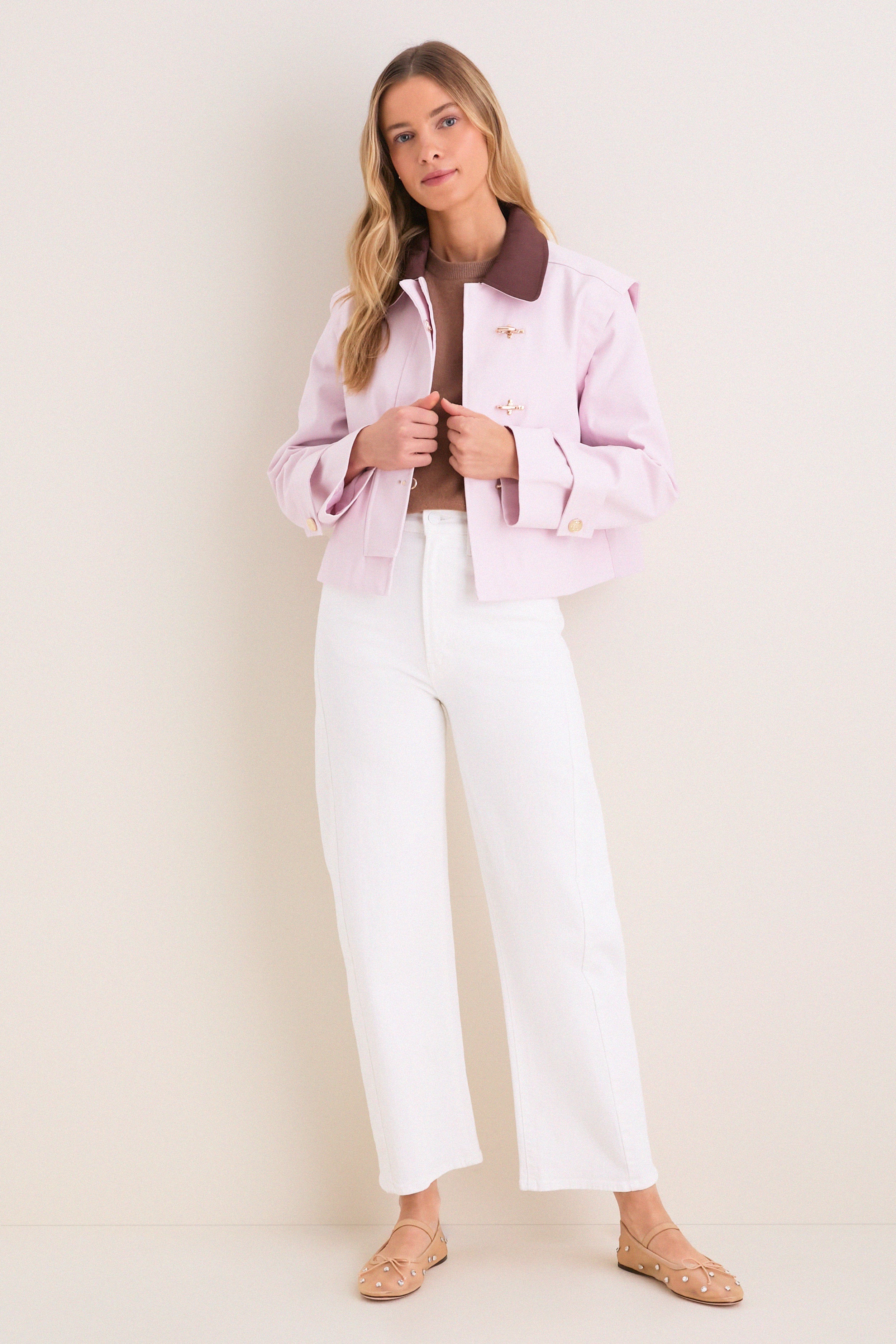 Light Pink Clarisse Barn Jacket - Image 6