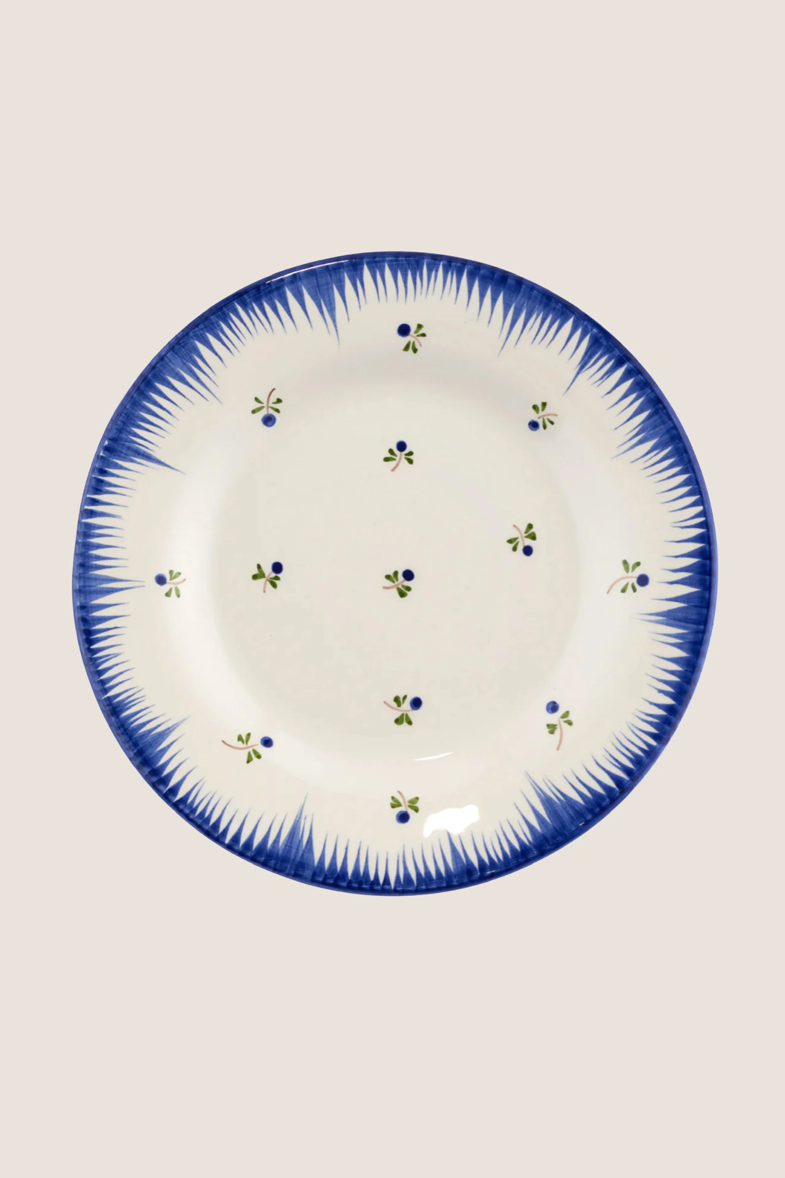 Lily Blue Dessert Plate