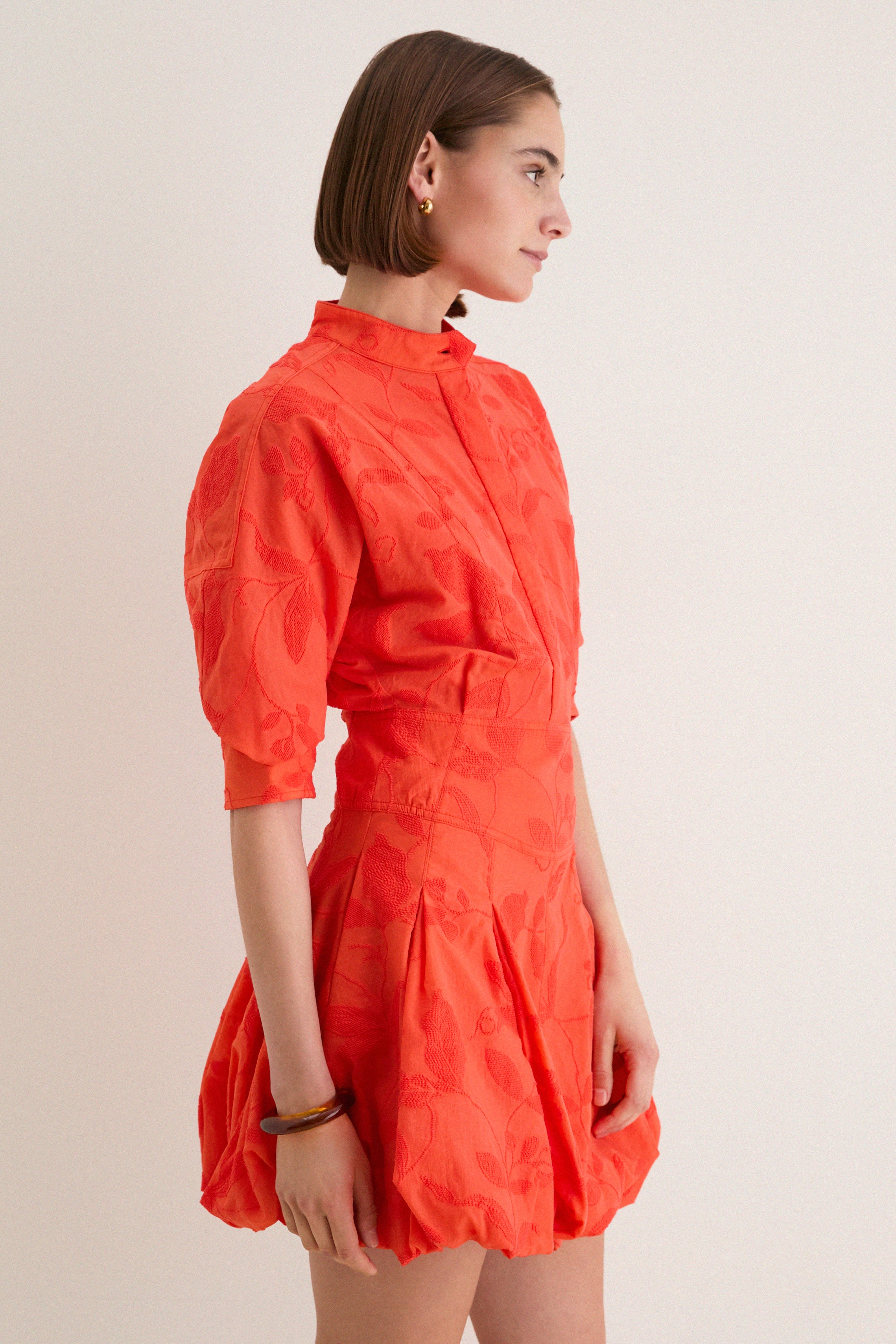 Lobster Jacquard Effie Bubble Mini Dress - Image 3