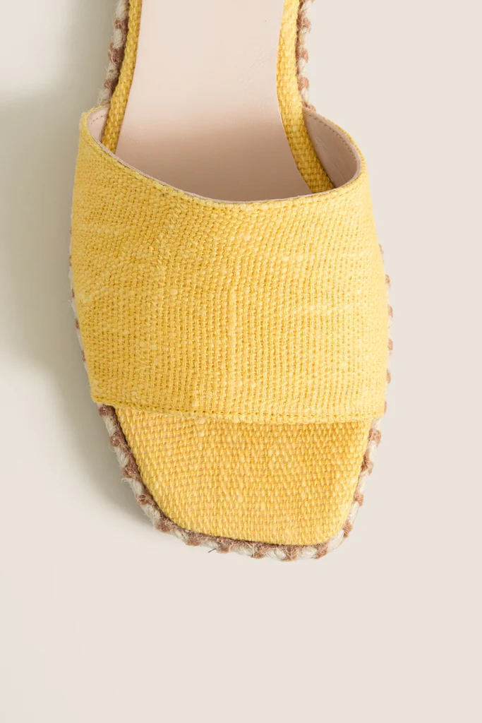 Marigold Canvas Veronica Sandals - Image 6