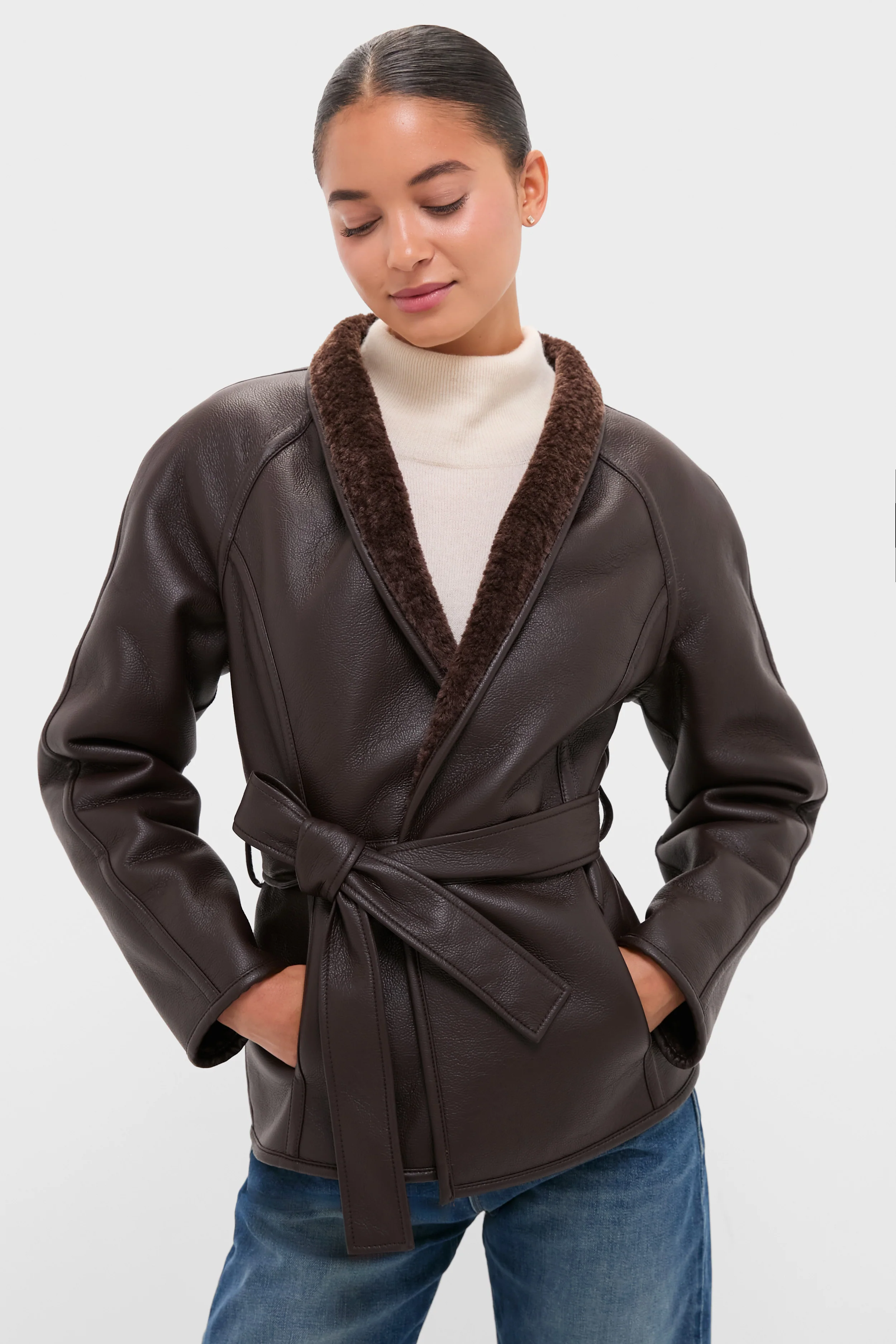 Reversible Marron Fur Coat