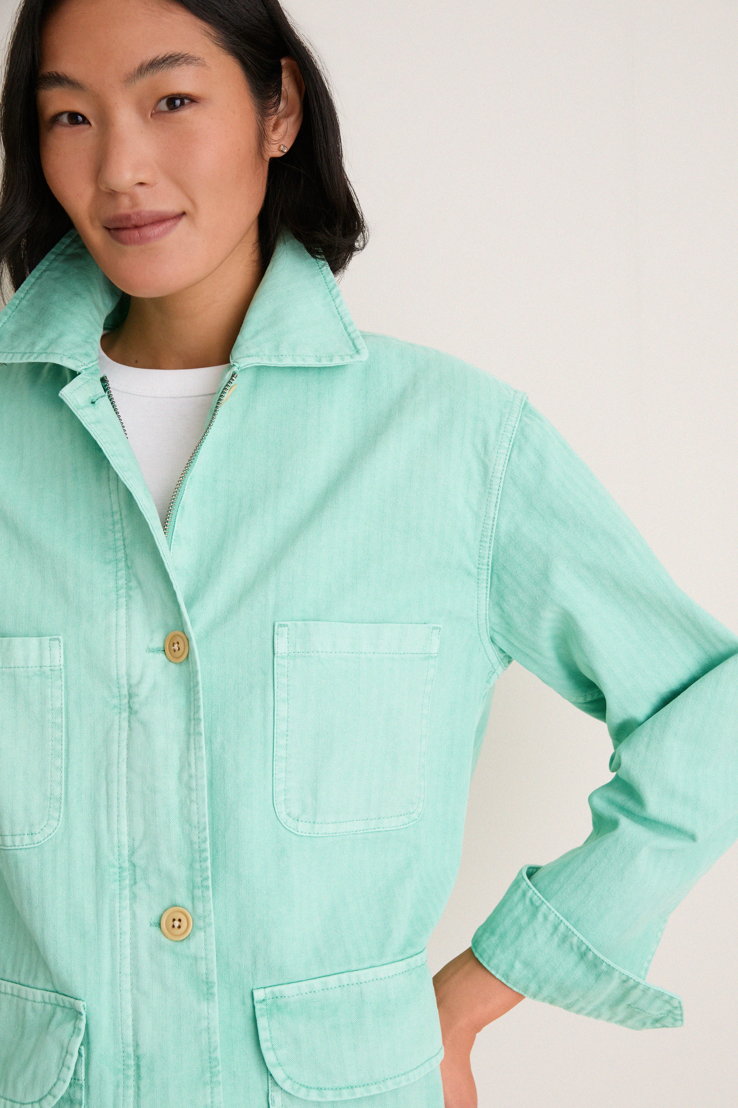 Mickey Mint Painter Jacket in Herringbone - Image 5