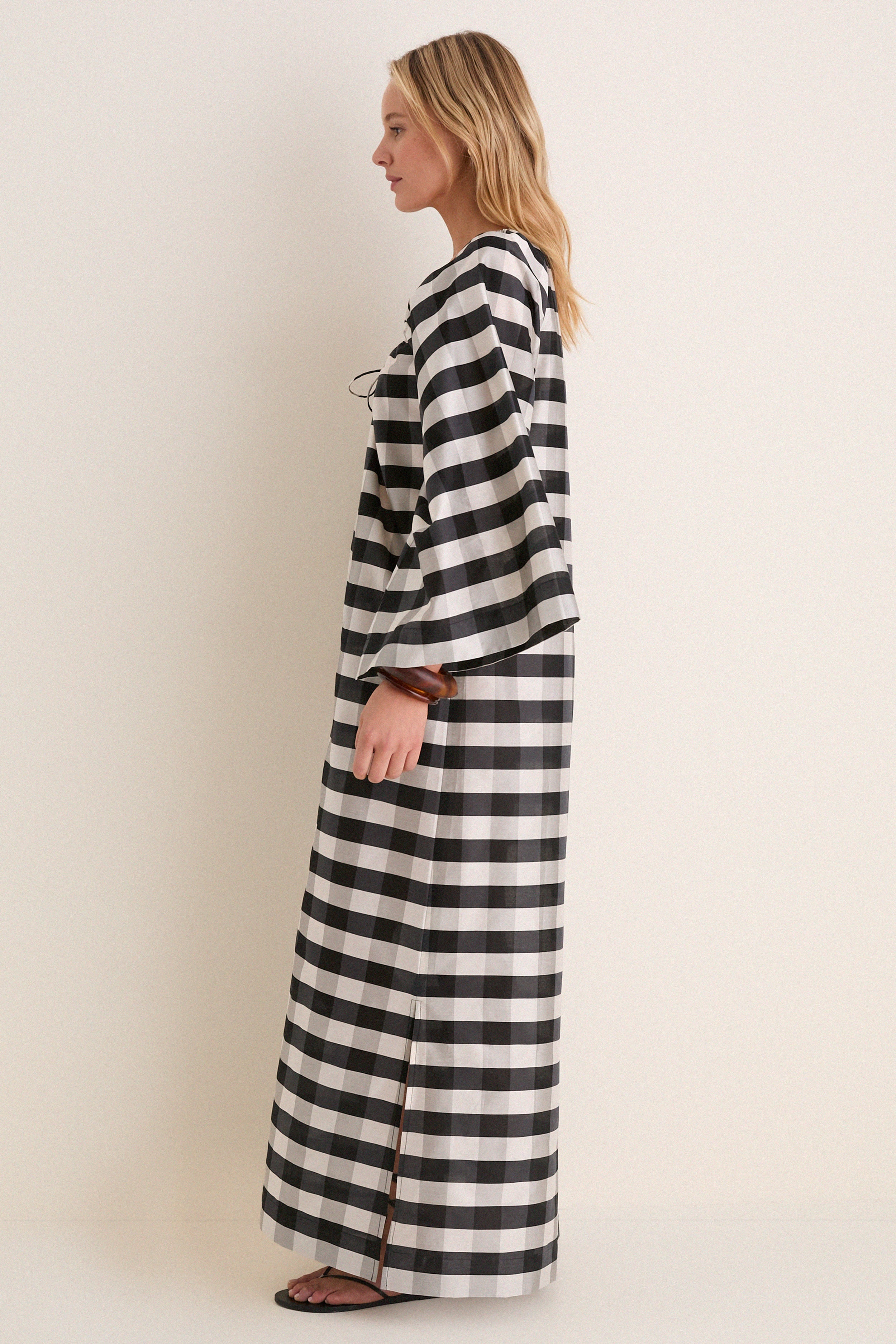 Midnight Check Claudine Dress - Image 4