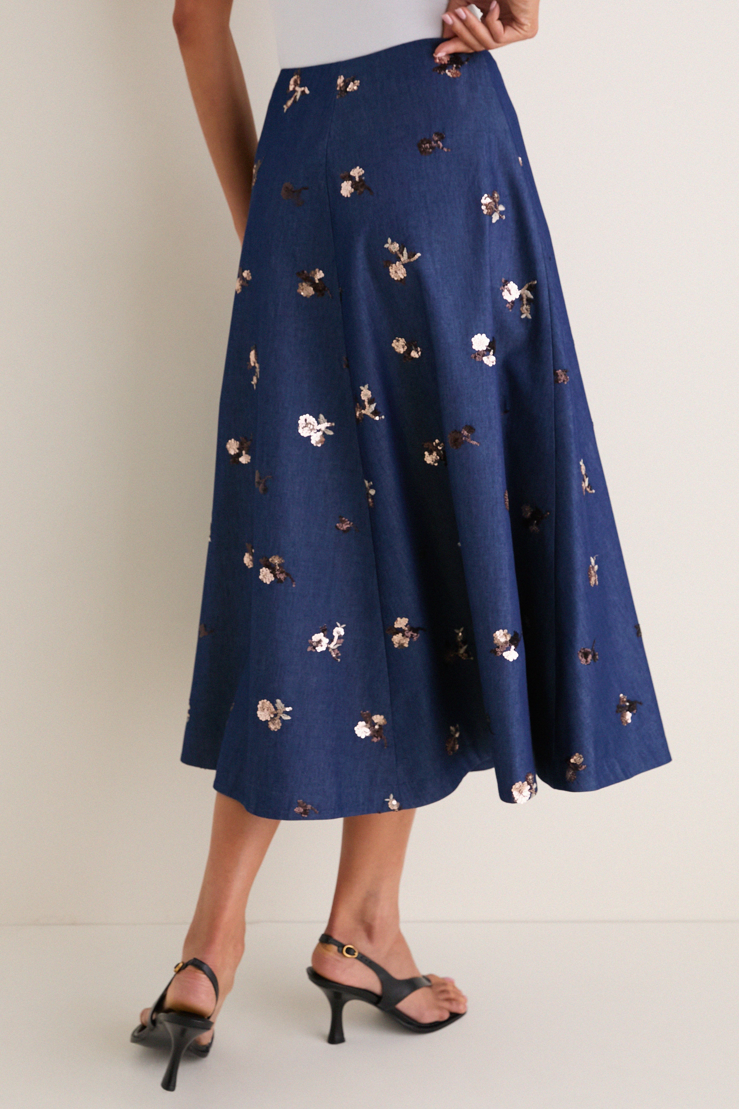 Midnight Varda Midi Skirt - Image 4