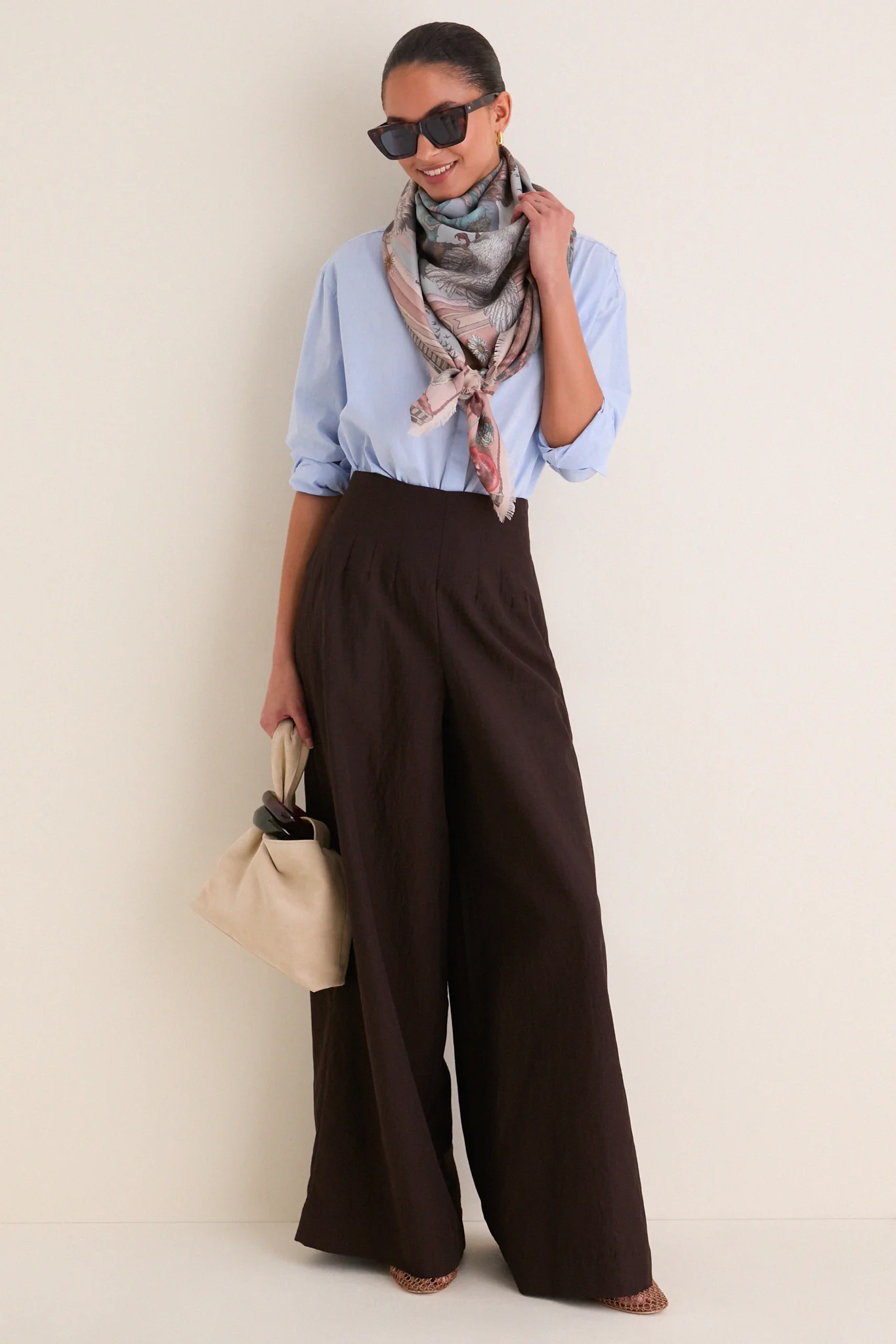 Morello and Mint Medici Cheetah Square Scarf - Image 6