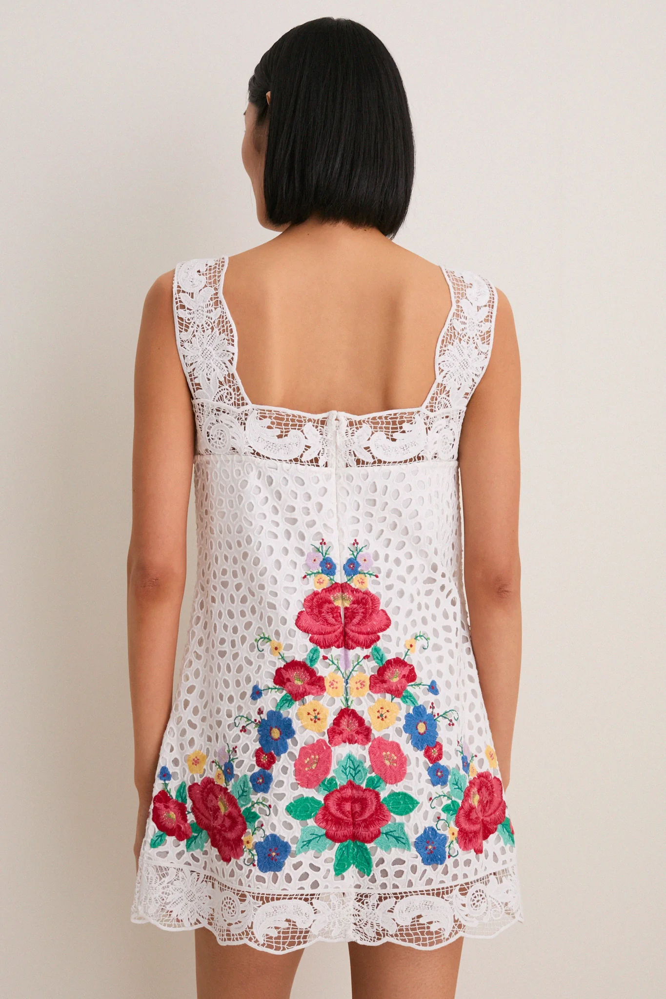 Multi Astrid Embroidery Tank Dress - Image 4