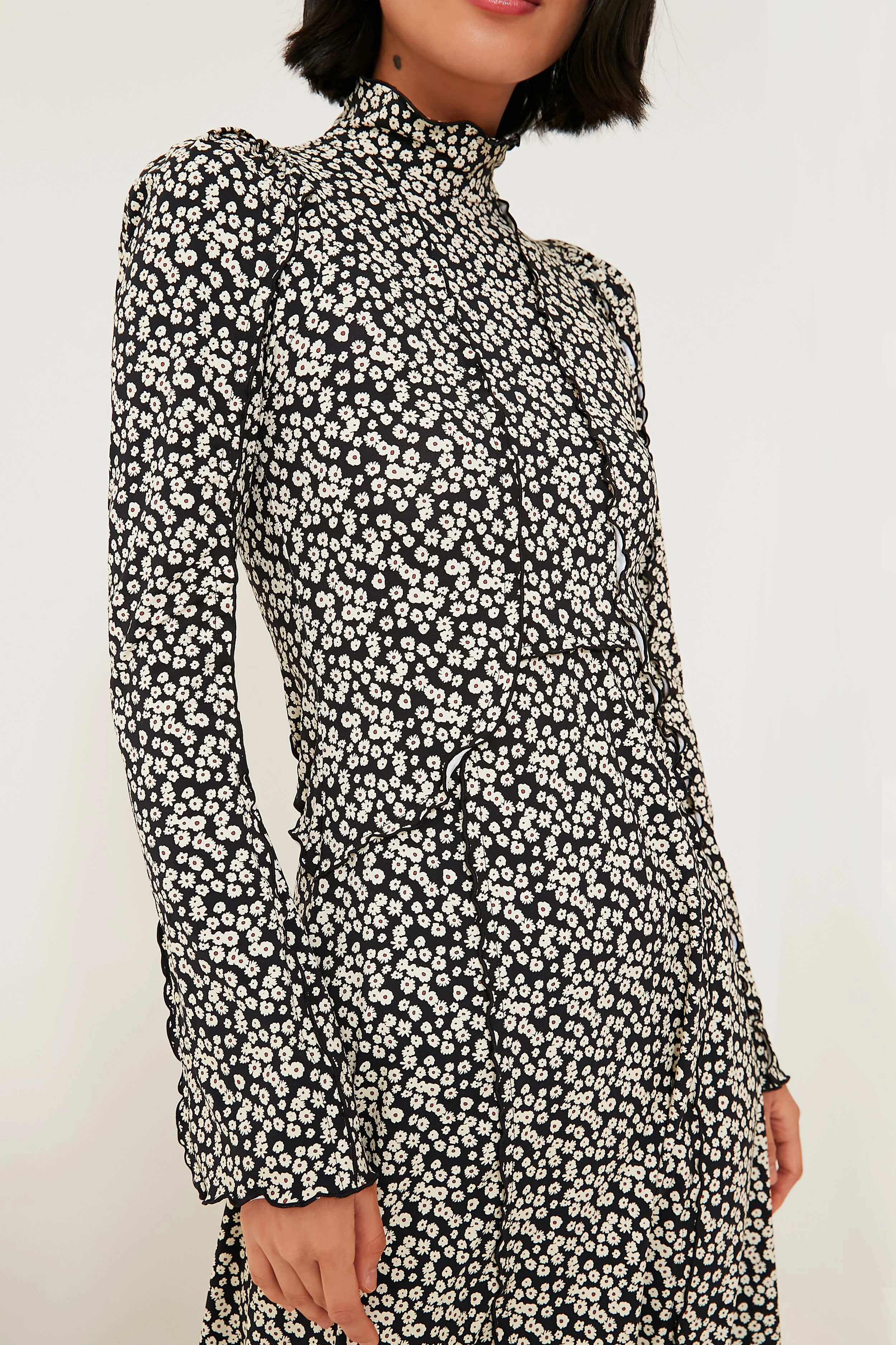 Multi Della Print Long Sleeve Dress - Image 5