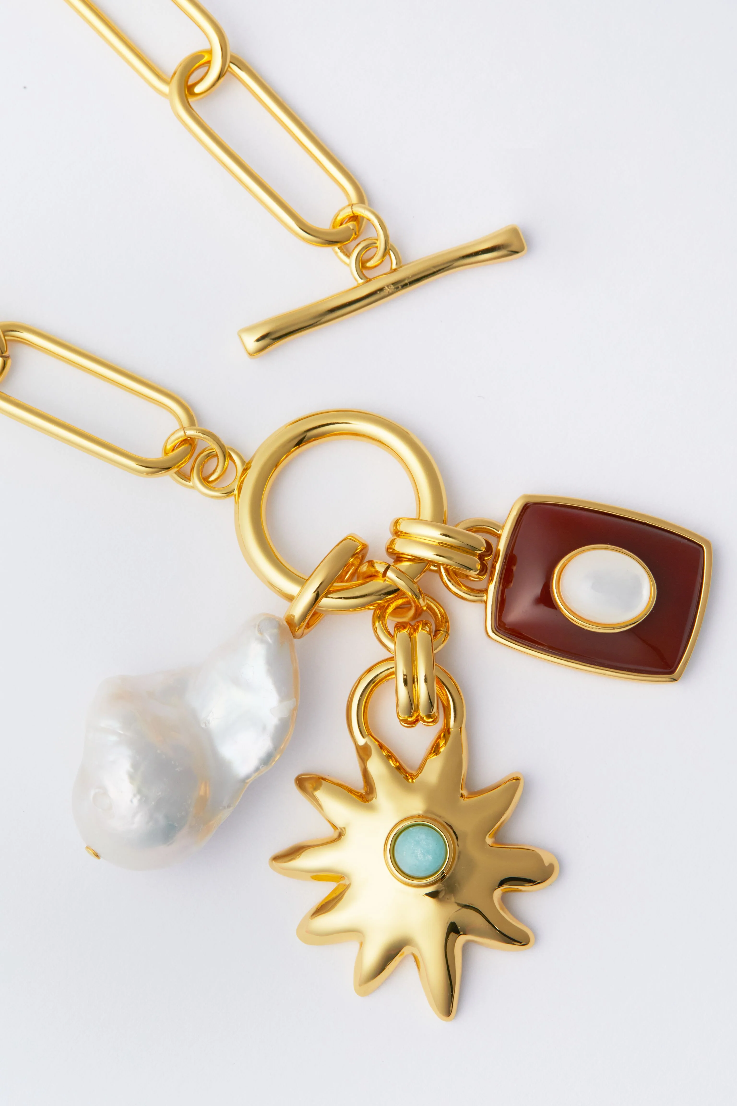 Multi Helios Charm Necklace - Image 3