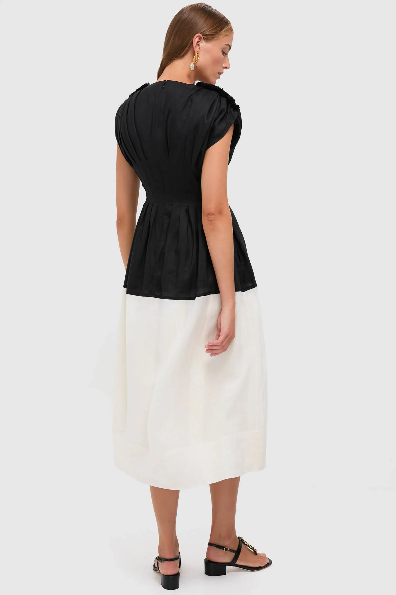 Multi Nicola Ramie Tank Midi Dress - Image 4