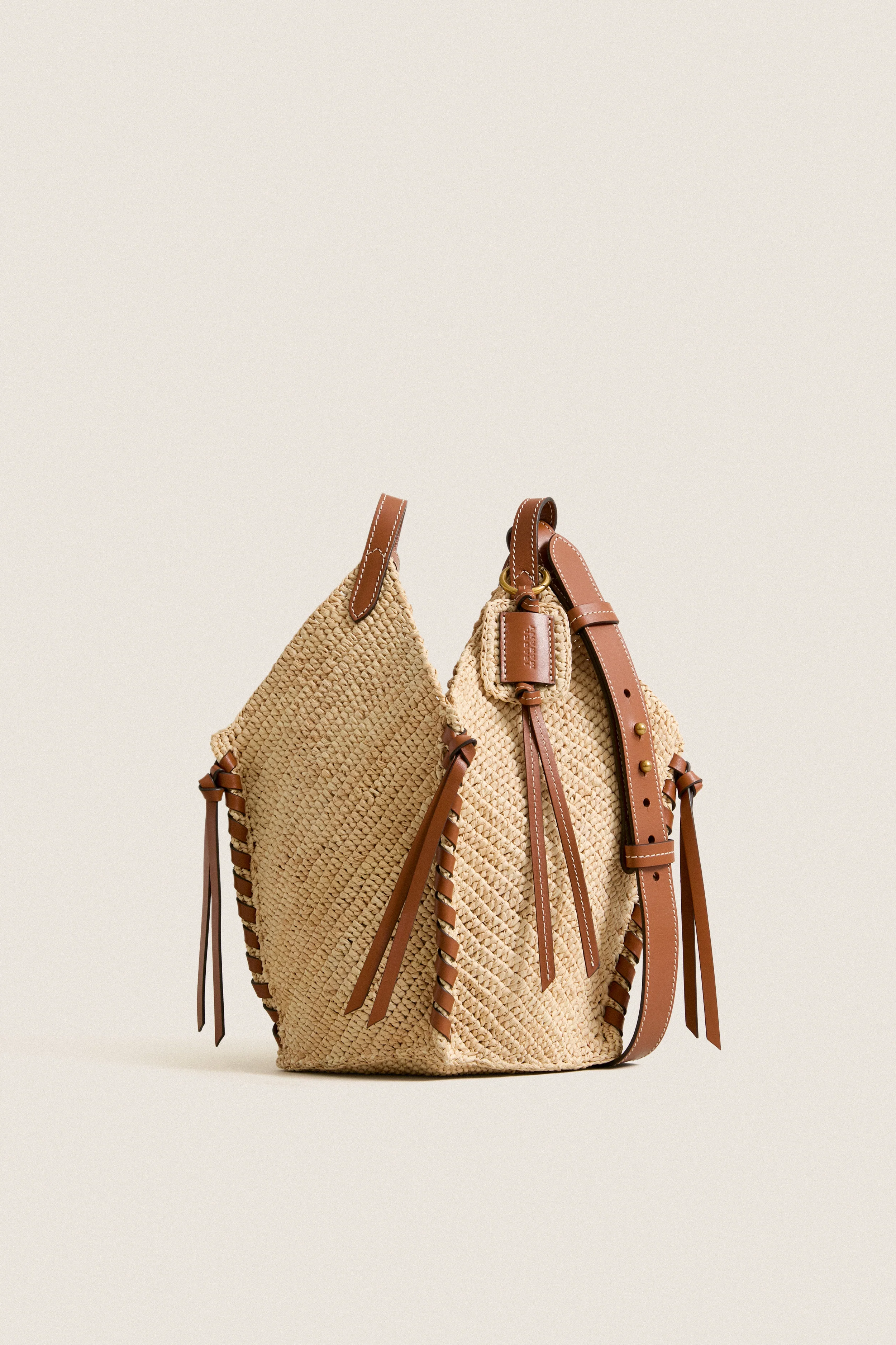 Natural and Cognac Tampa Mini Bag