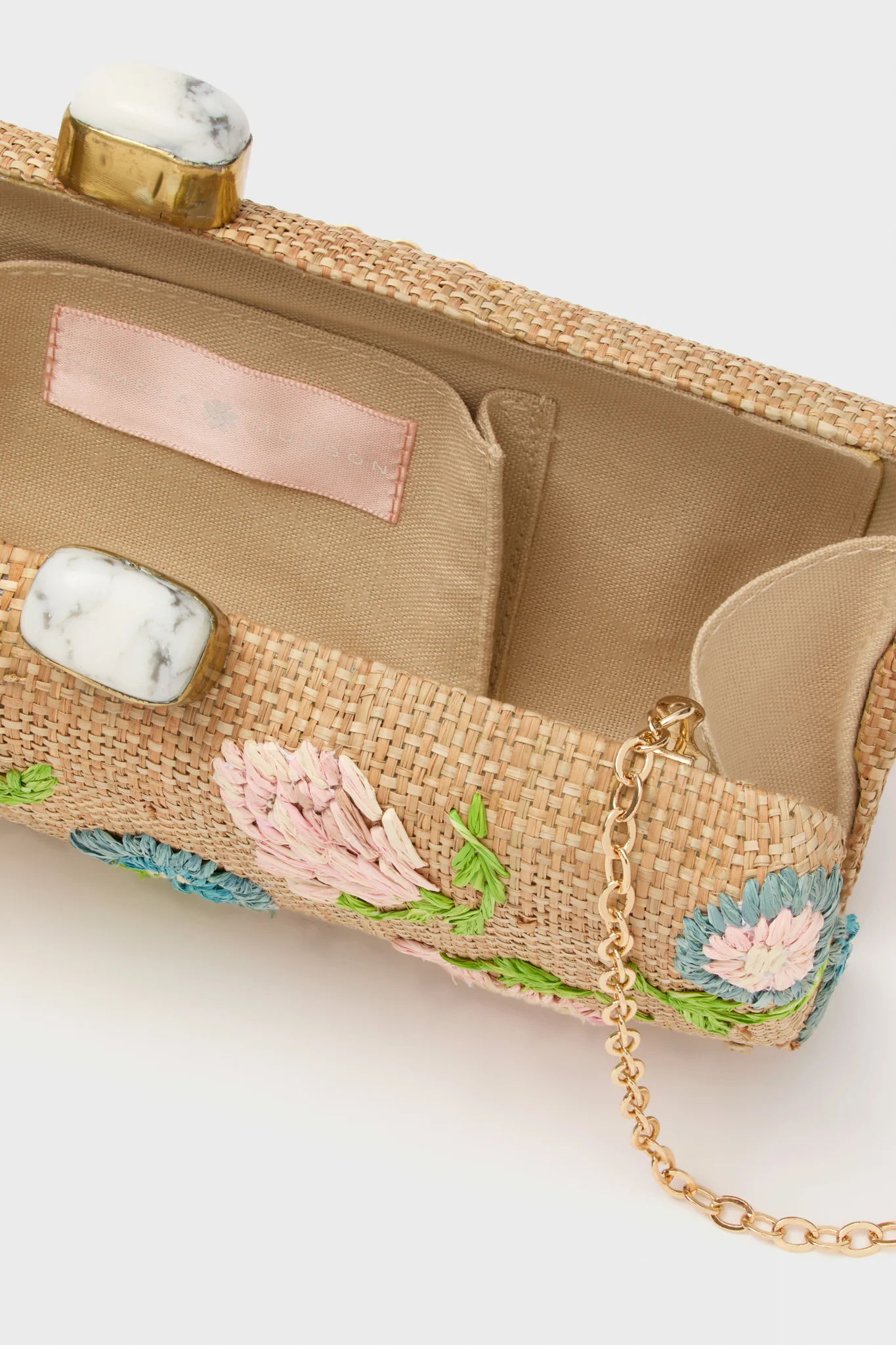 Natural and Pastel Petite Fleur Clutch - Image 3