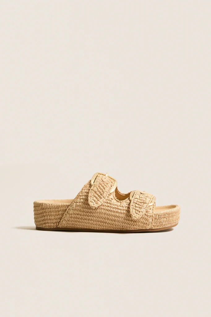 Natural Chunky Woven Nico Sandals - Image 6