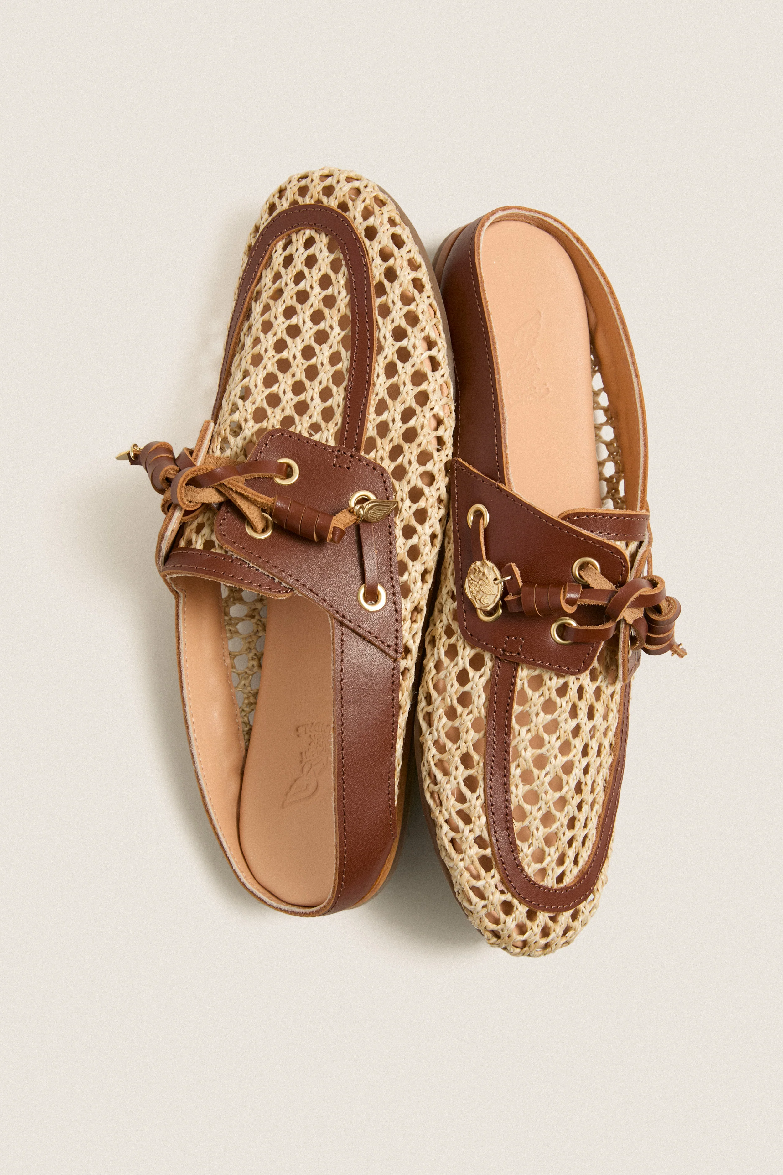 Natural Crochet Naveta Loafers - Image 5