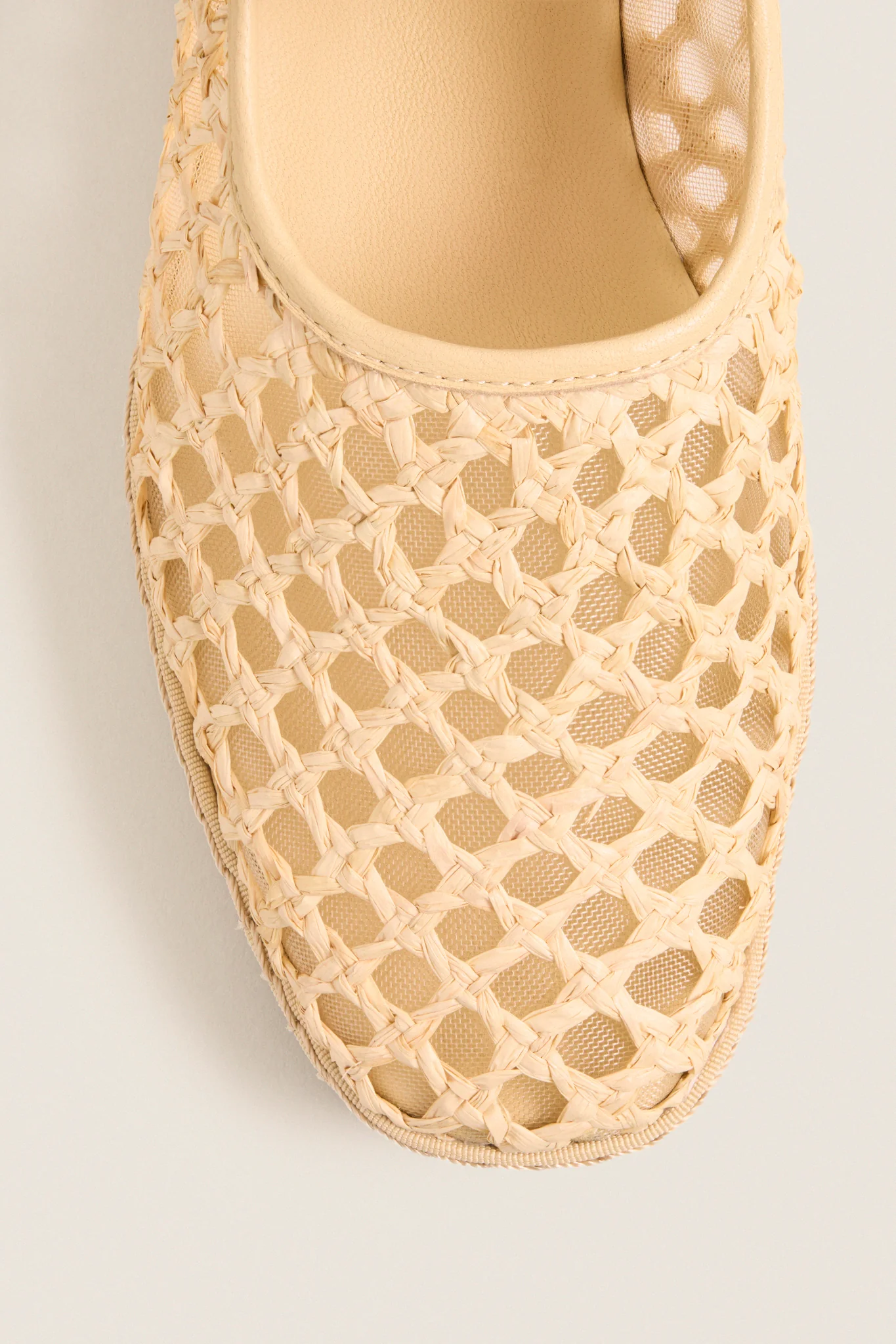 Natural Crochet Raffia Rita Flats - Image 7