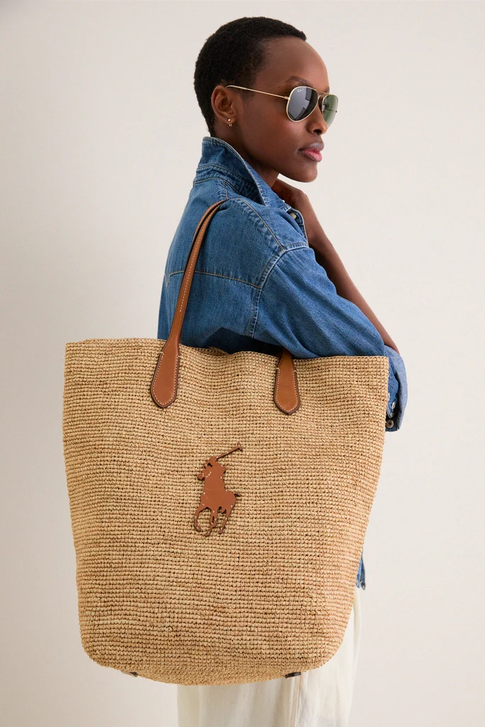 Natural Cuoio Raffia Tote - Image 6