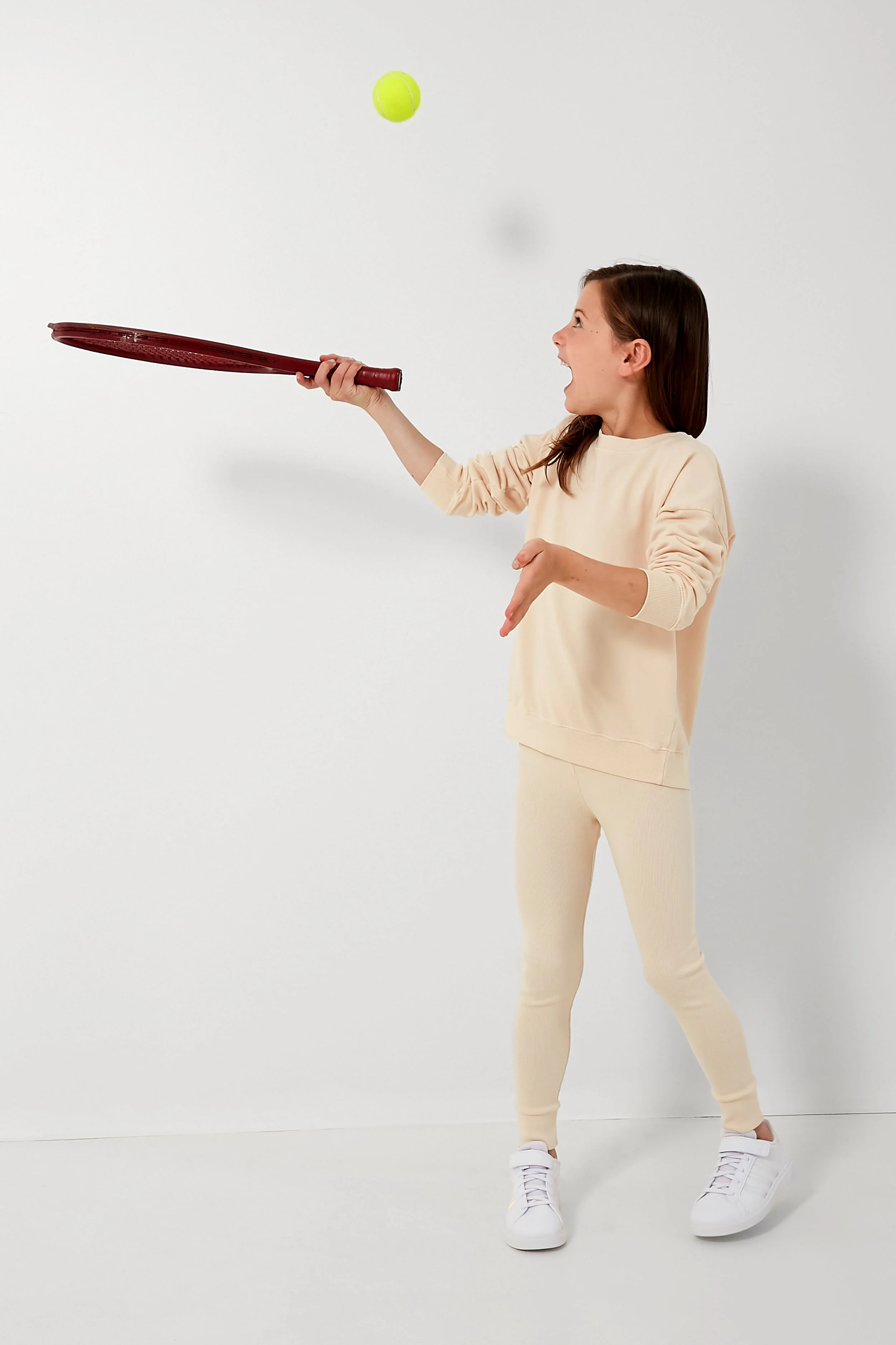 Natural Essential Rib Leggings - Image 2
