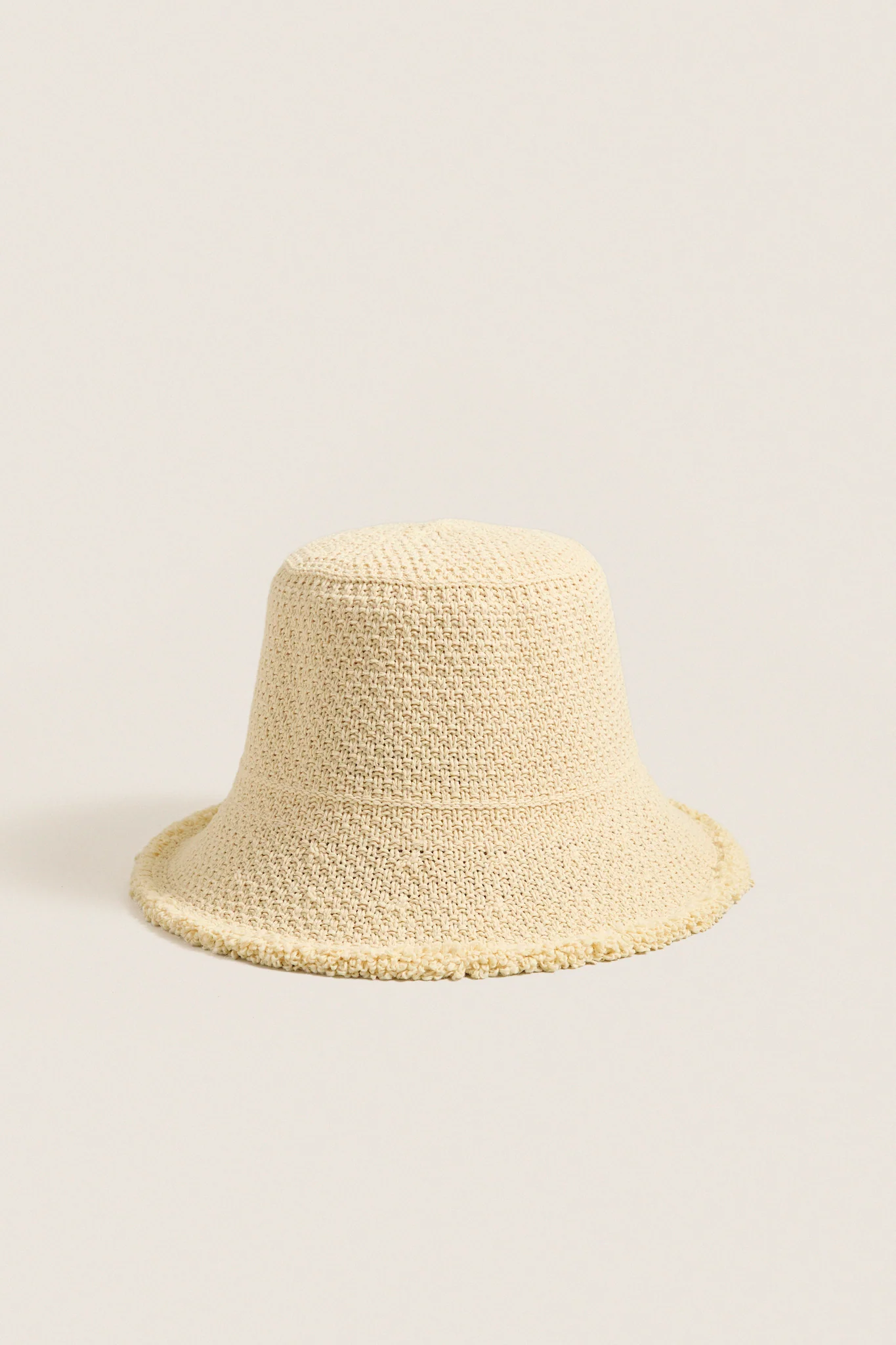 Natural Penny Woven Bucket Hat