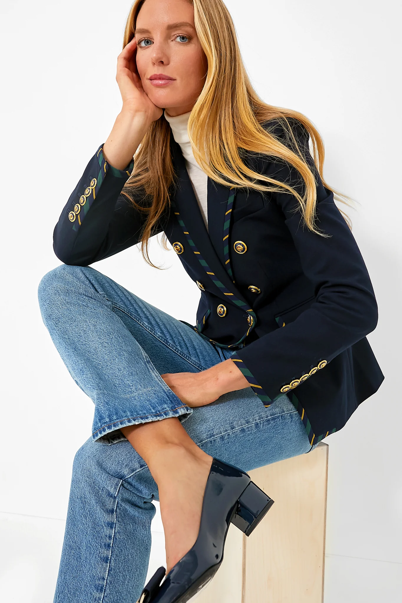 Navy Abby Heels - Image 5