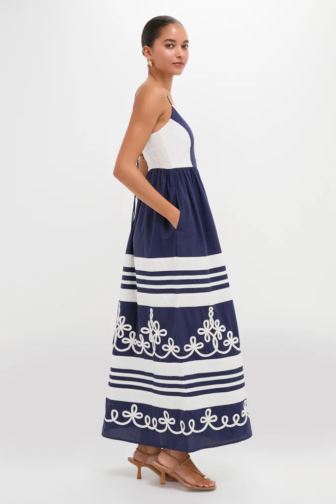 Navy Amelia Maxi Dress - Image 5