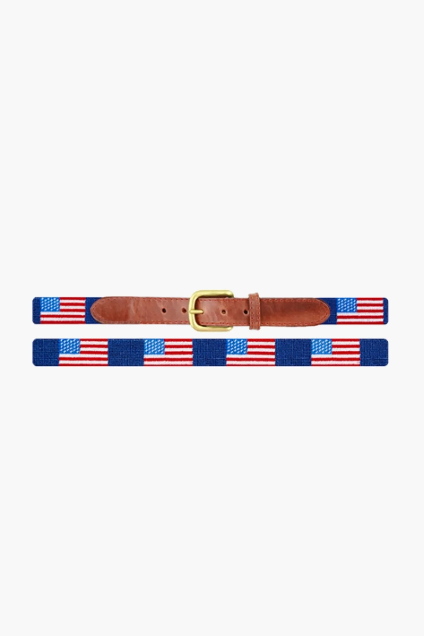 Navy American Flag Needlepoint Childrens Belt - Image 6