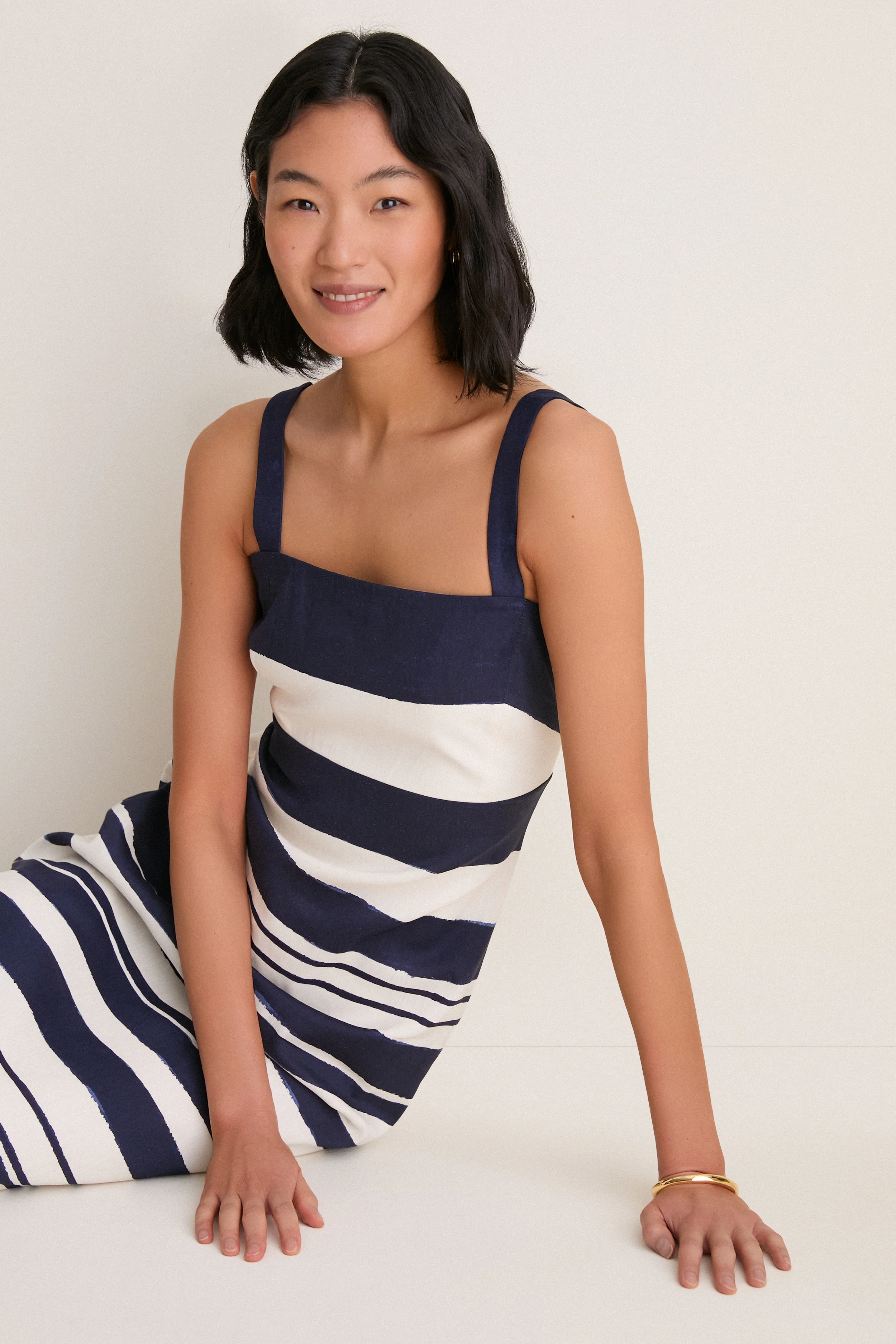 Navy and Dove Ella Dress - Image 5