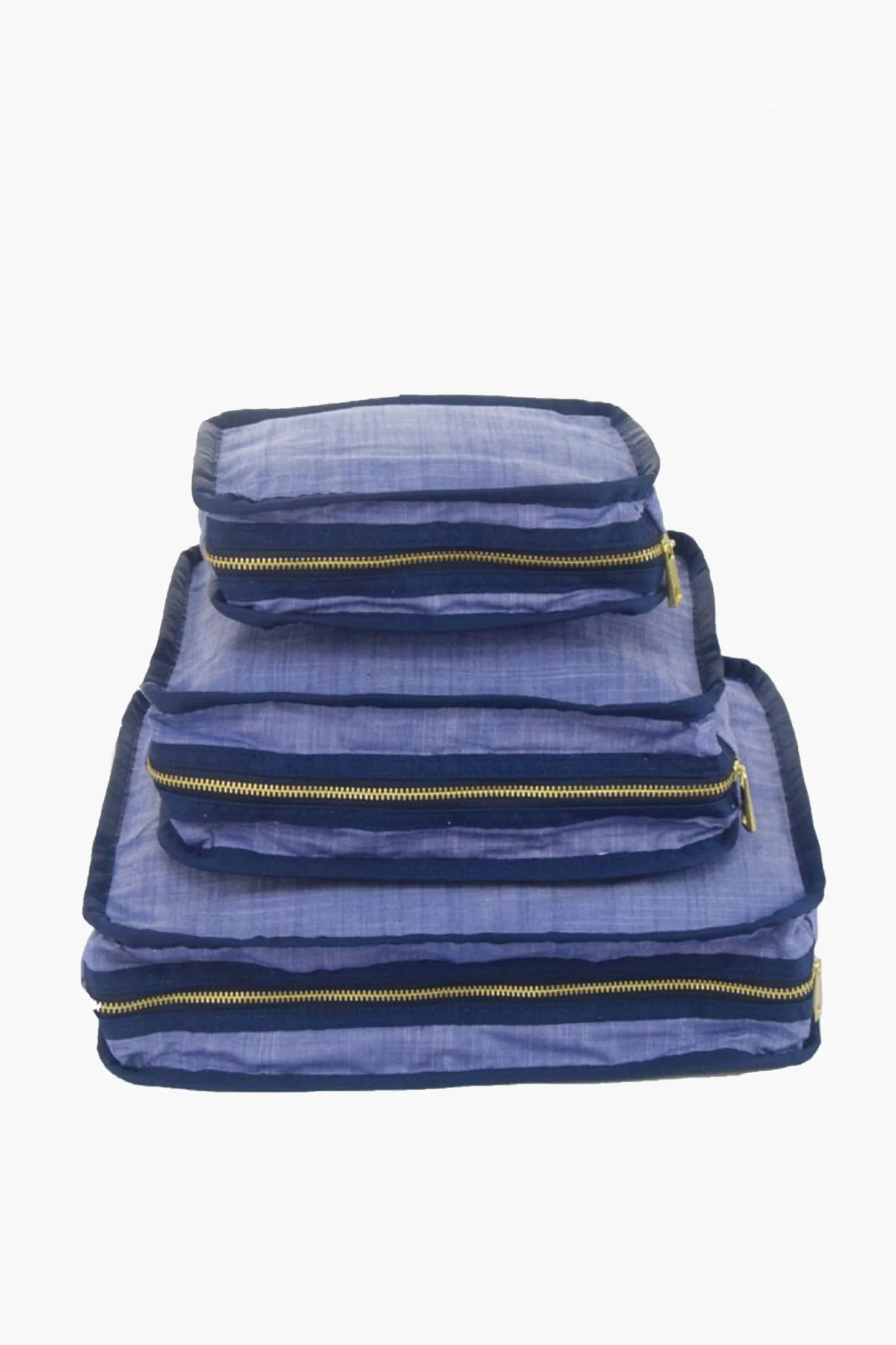 Navy Chambray Travel Set - Image 2
