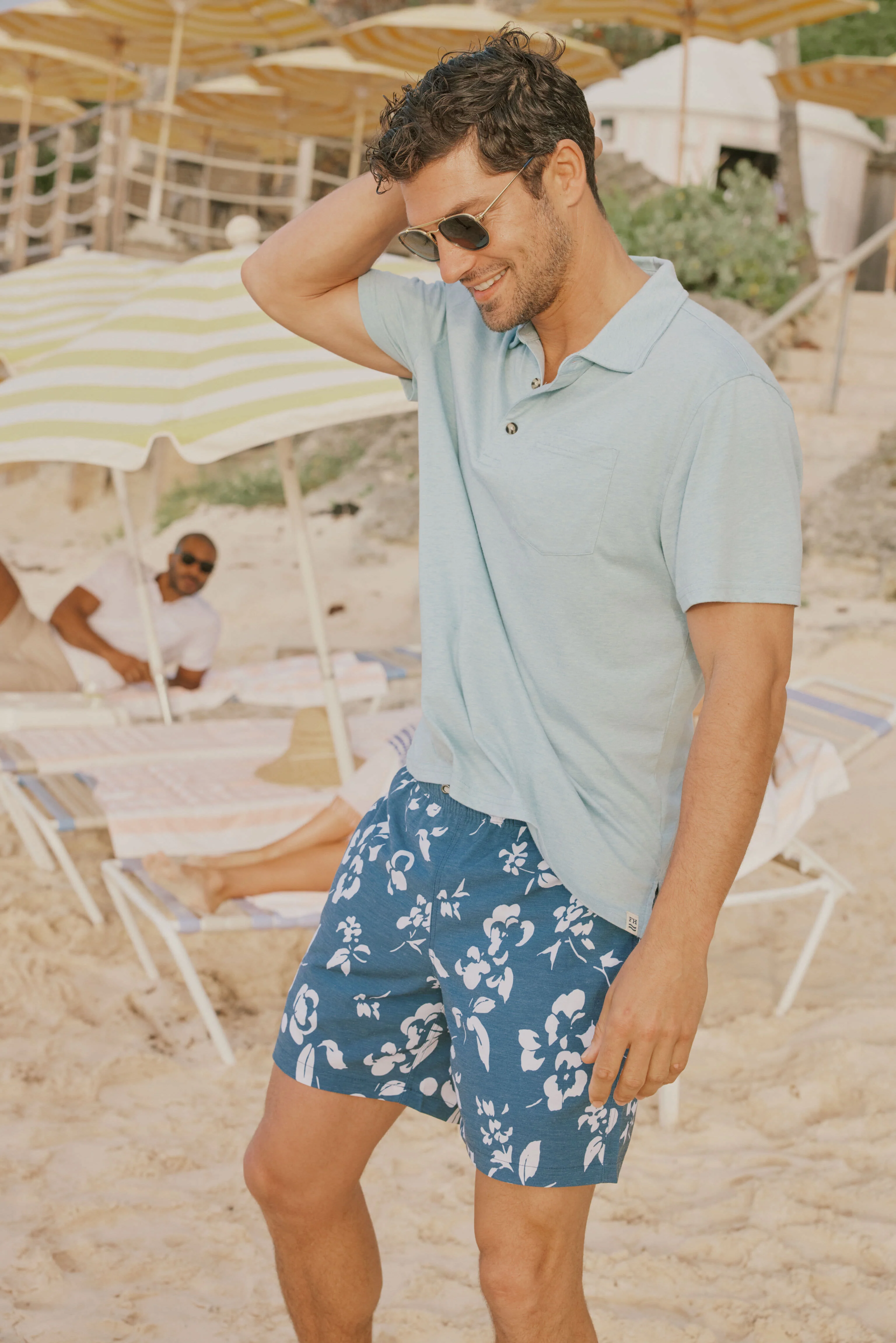 Navy Floral Bayberry Trunks - Image 5