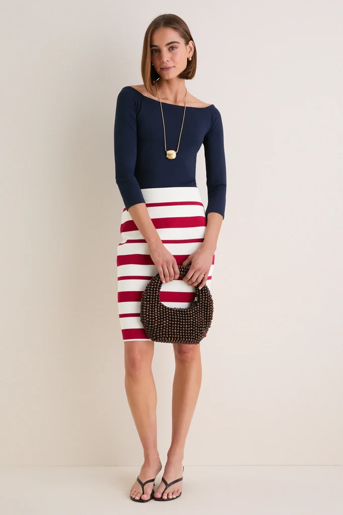 Navy Knit Boyers Top - Image 2
