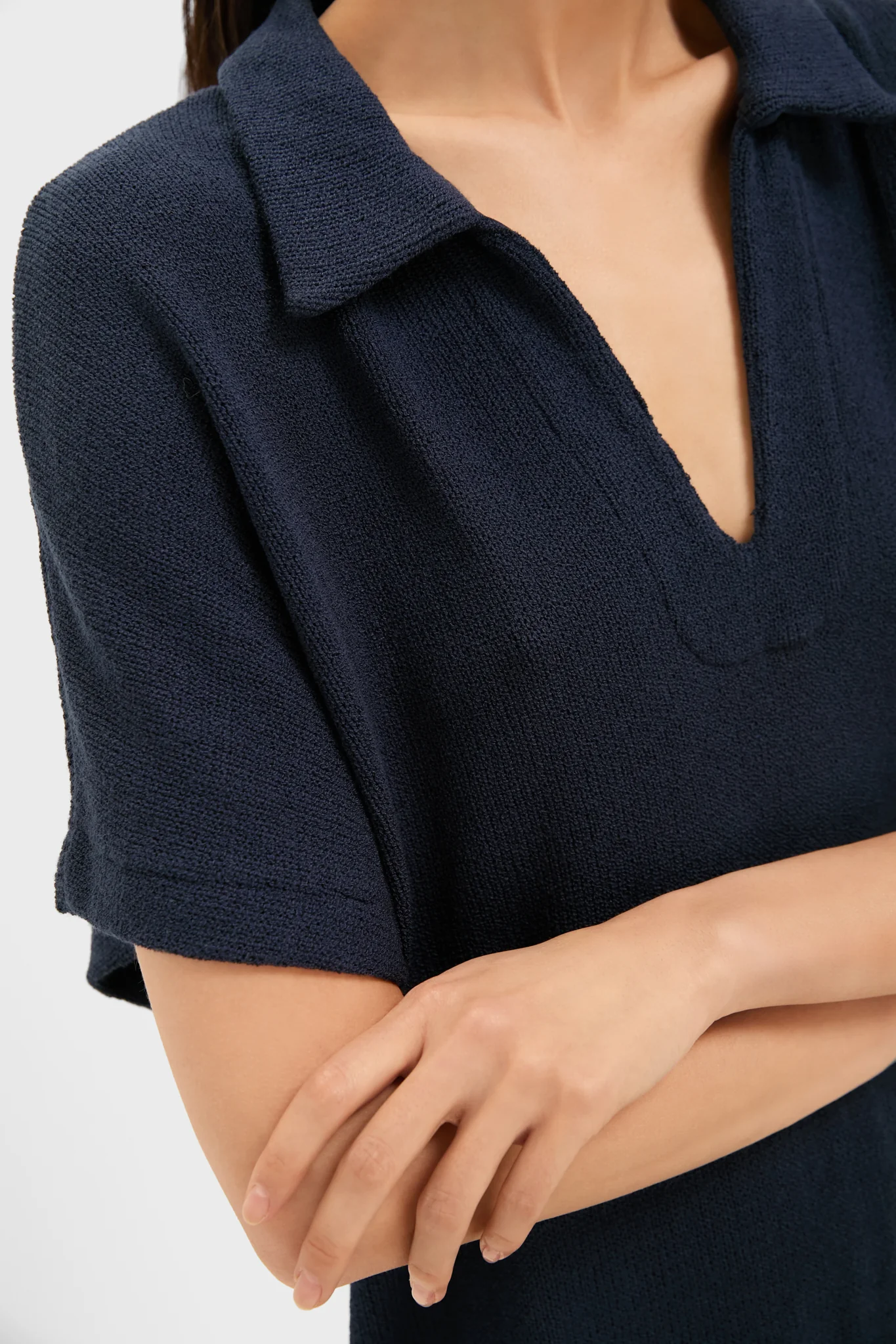 Navy Maren Mini Polo Dress - Image 5