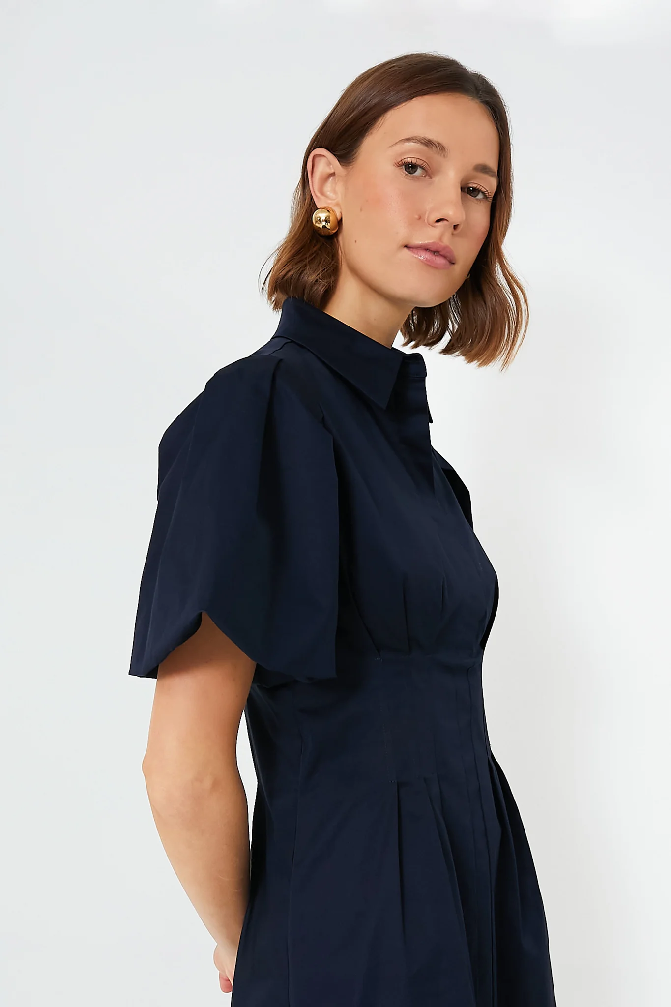Navy Mini Delaney Dress - Image 4
