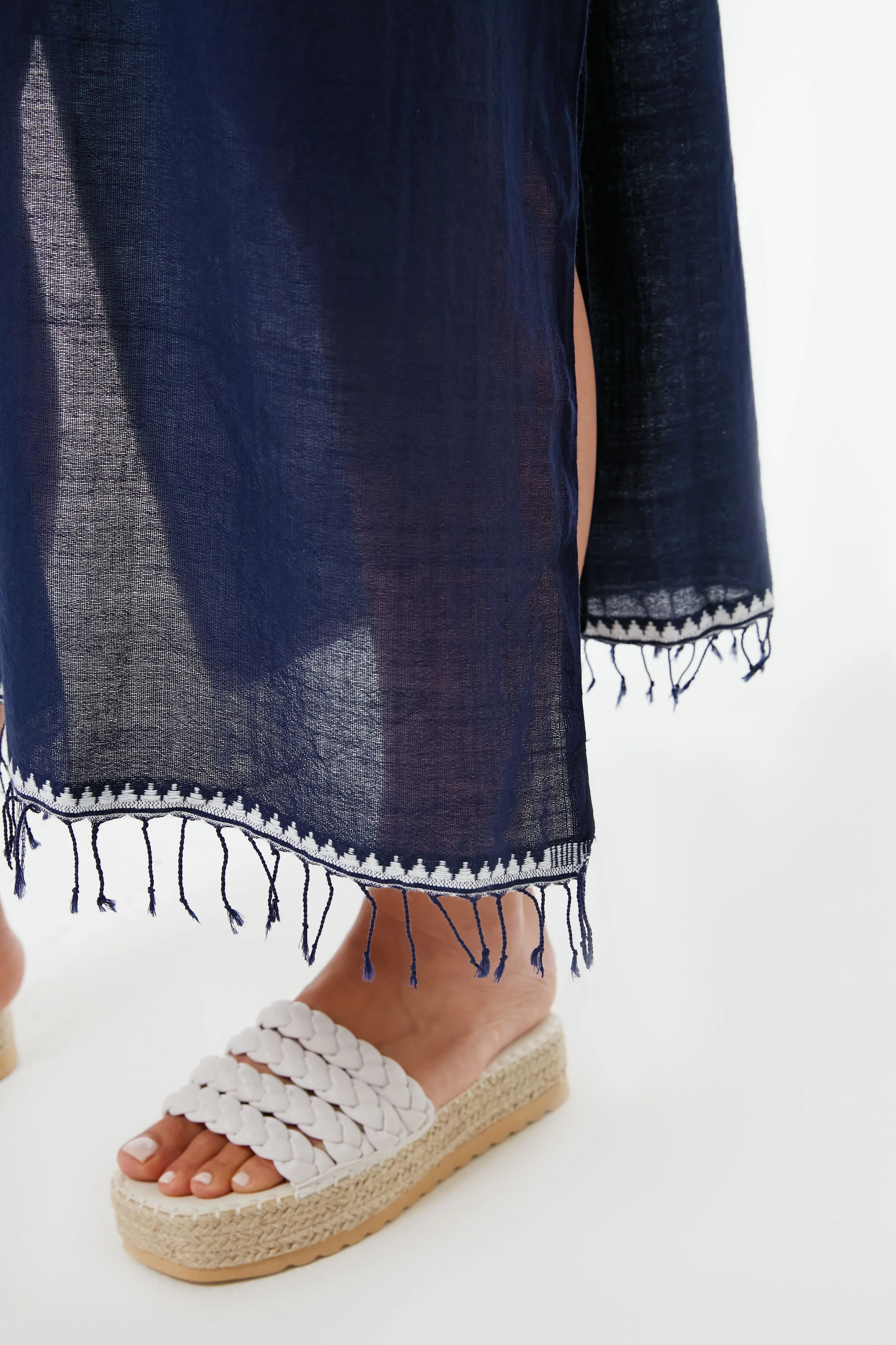 Navy Nunu Classic Caftan - Image 6