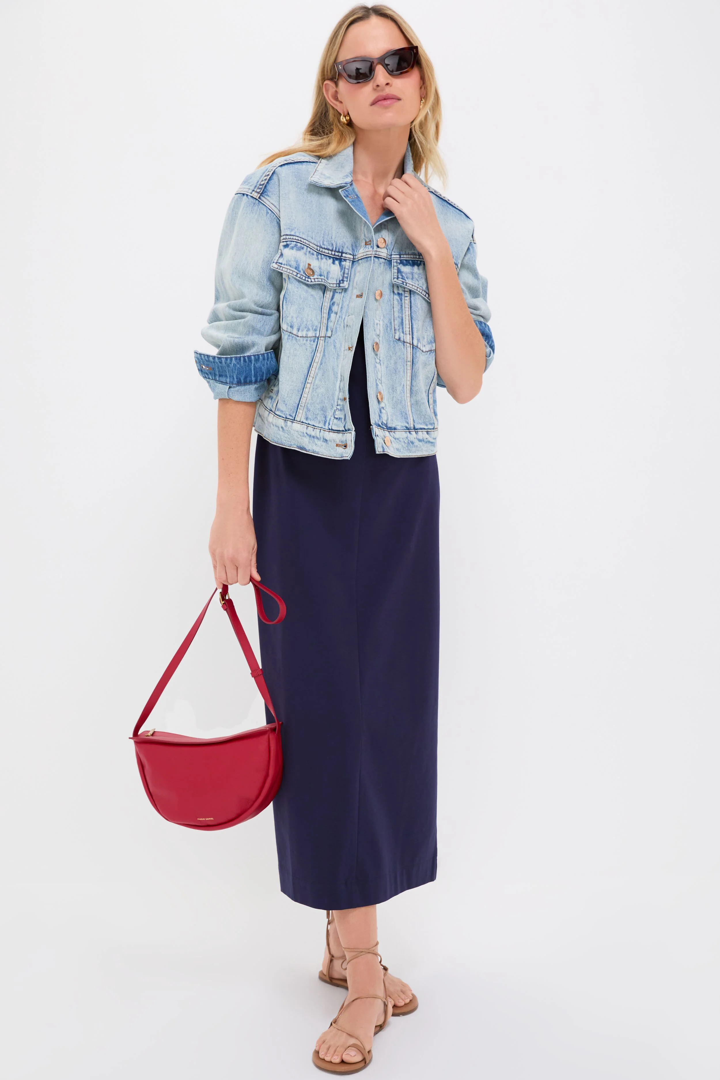 Navy Paula Knit Dress - Image 2