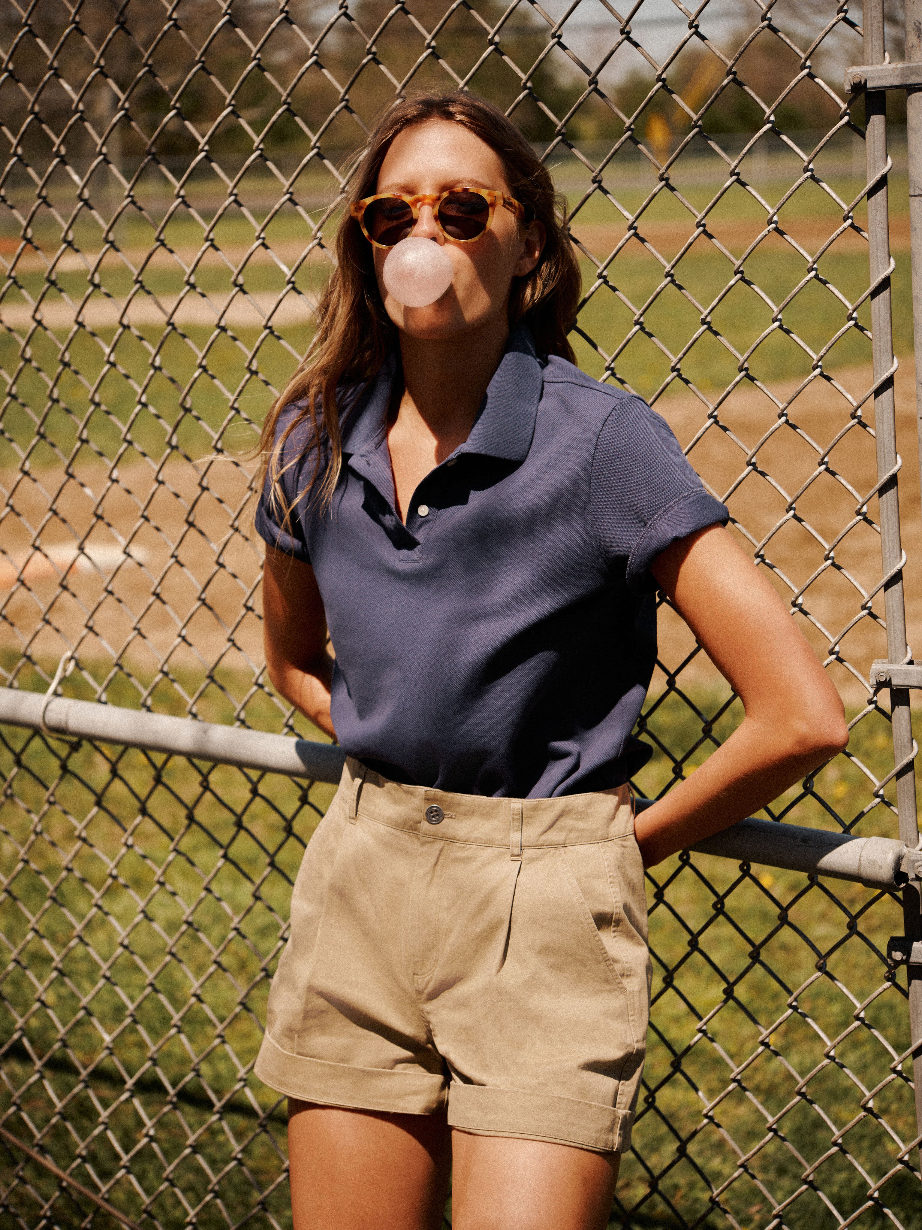 Navy Pique Holmes Boyfriend Polo - Image 7