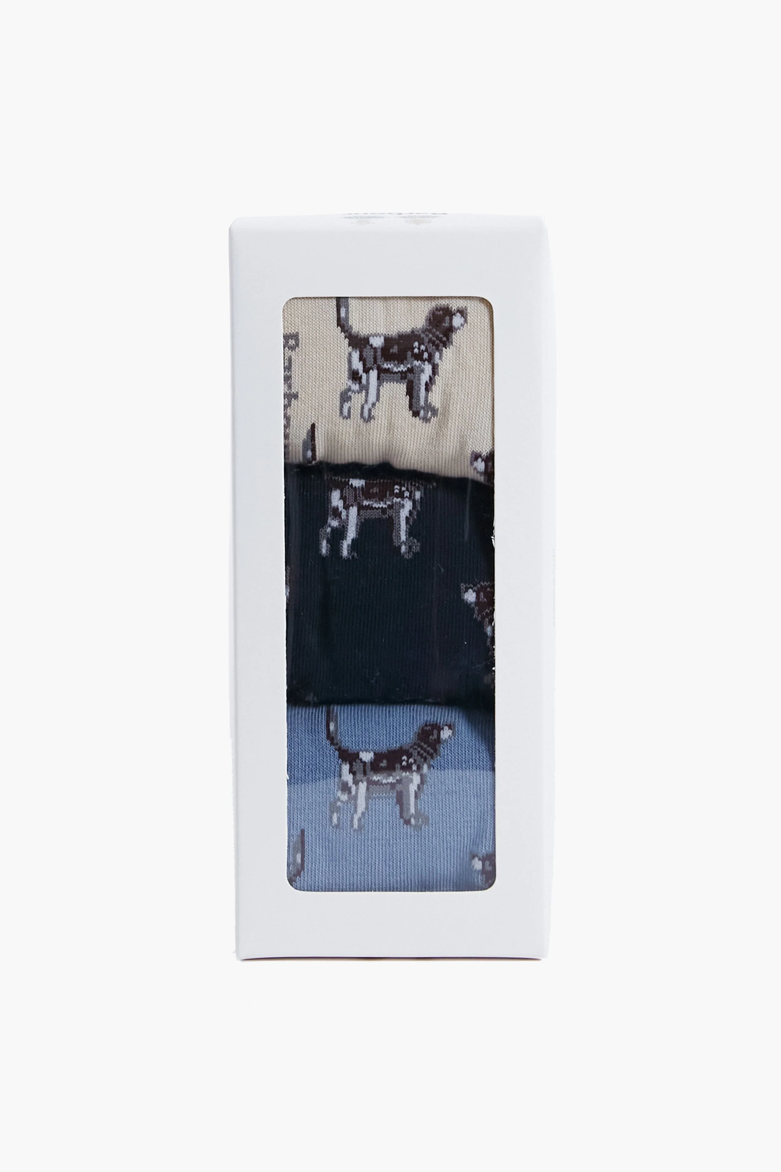 Navy Pointer Dog Socks Gift Box - Image 2
