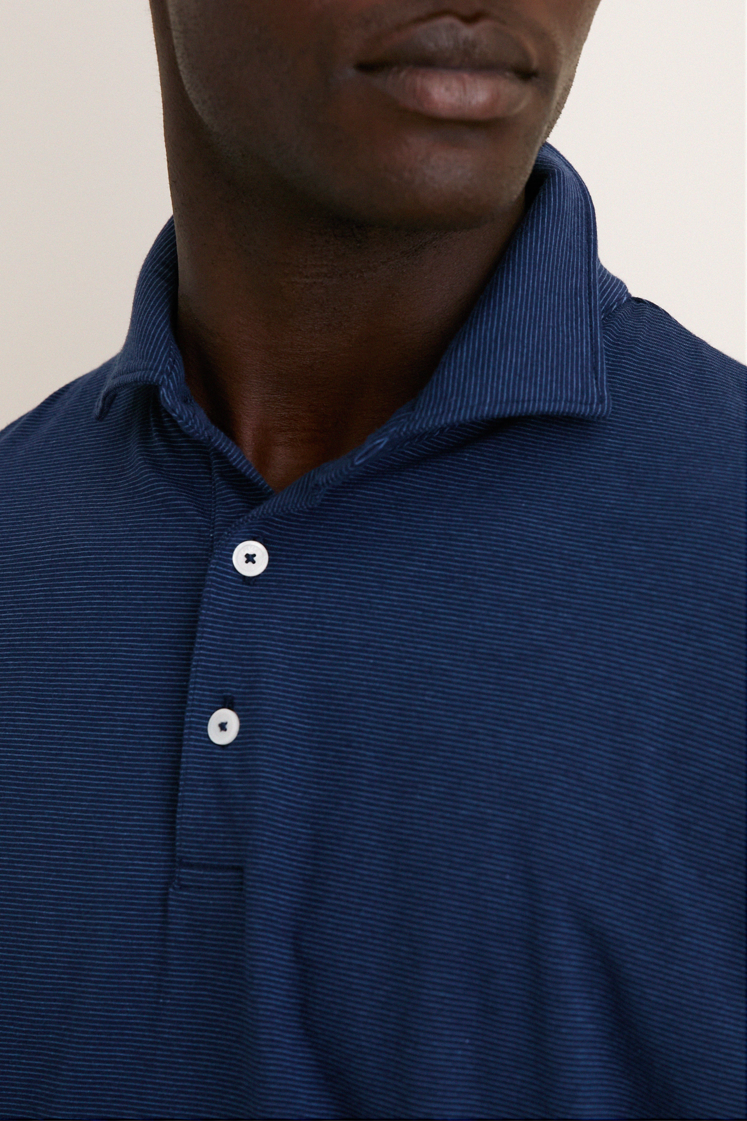 Navy Ryles Crown Flex Cotton Polo - Image 5