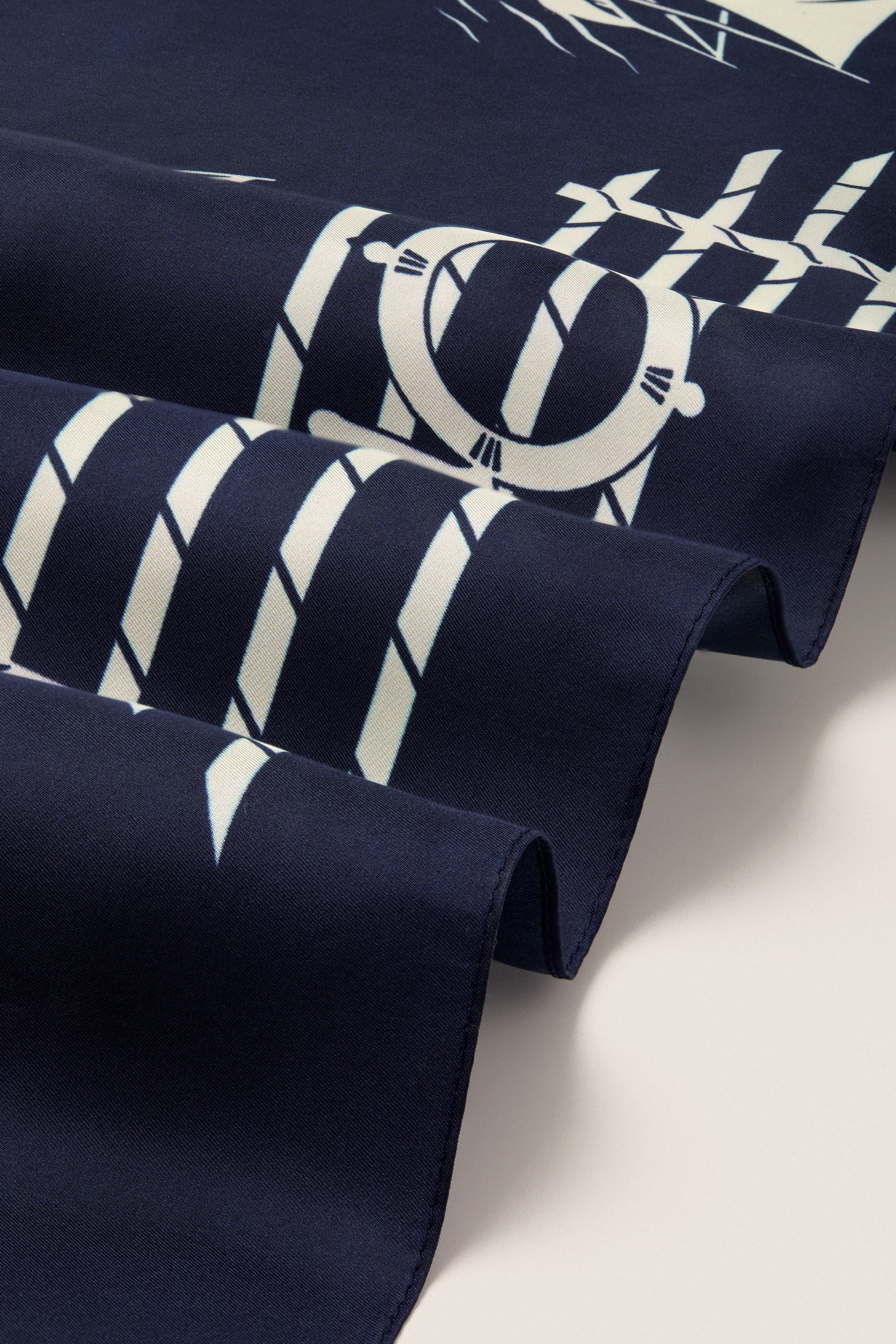 Navy Ships Medium Silk Scarf - Image 5